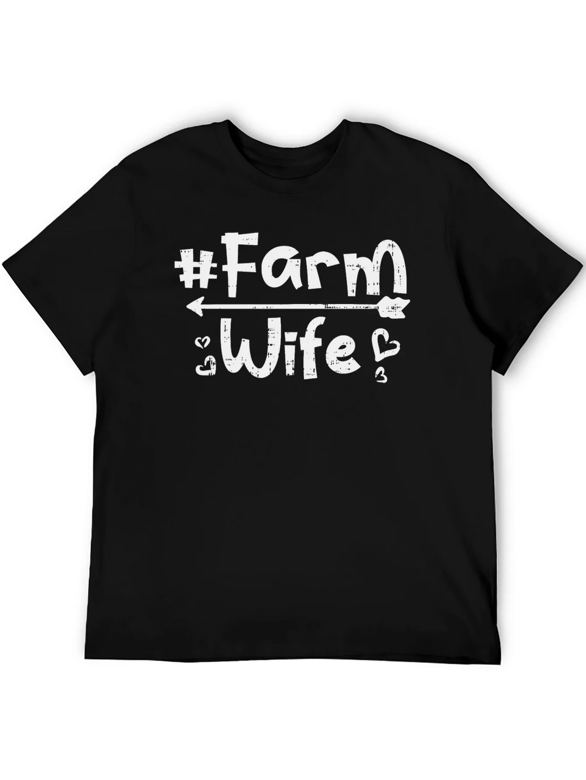 #Farm Wife Graphic Tee - Black Cotton T-Shirt product image 5