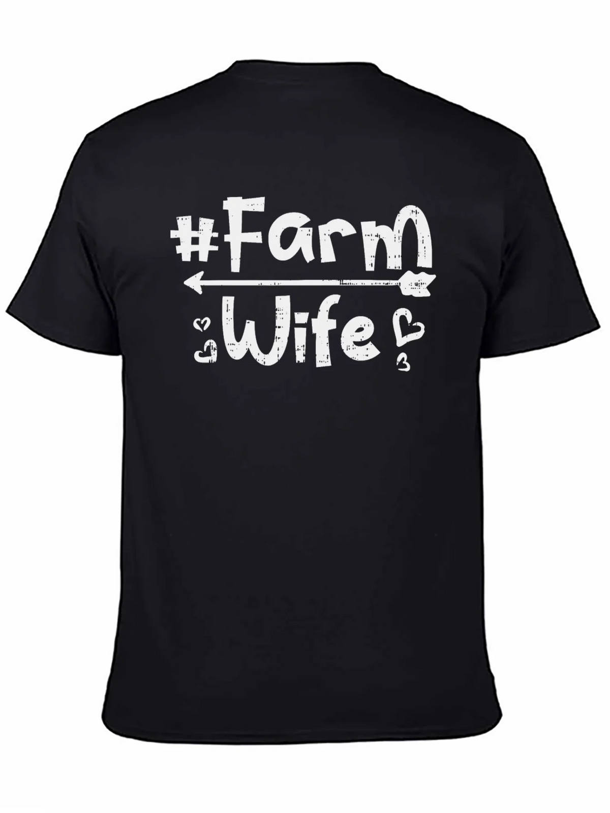 #Farm Wife Graphic Tee - Black Cotton T-Shirt product image 4