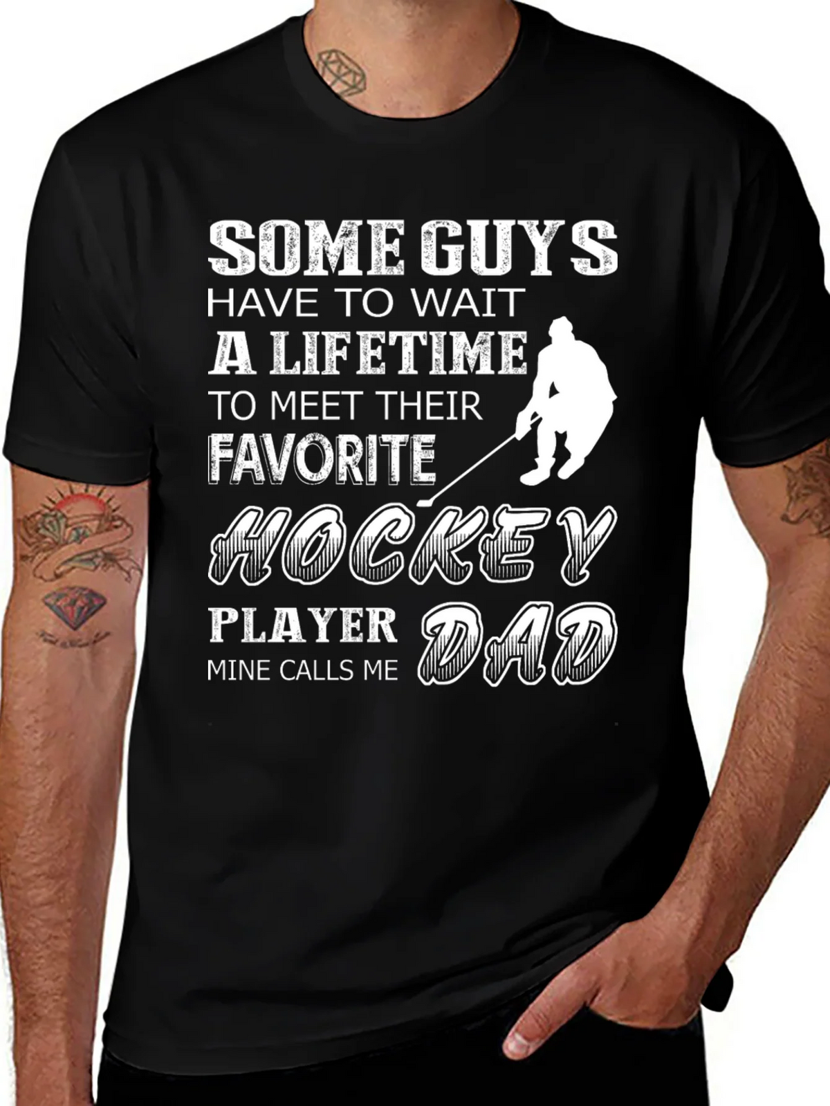 Hockey Dad T-Shirt - Favorite Player Gift product image 1