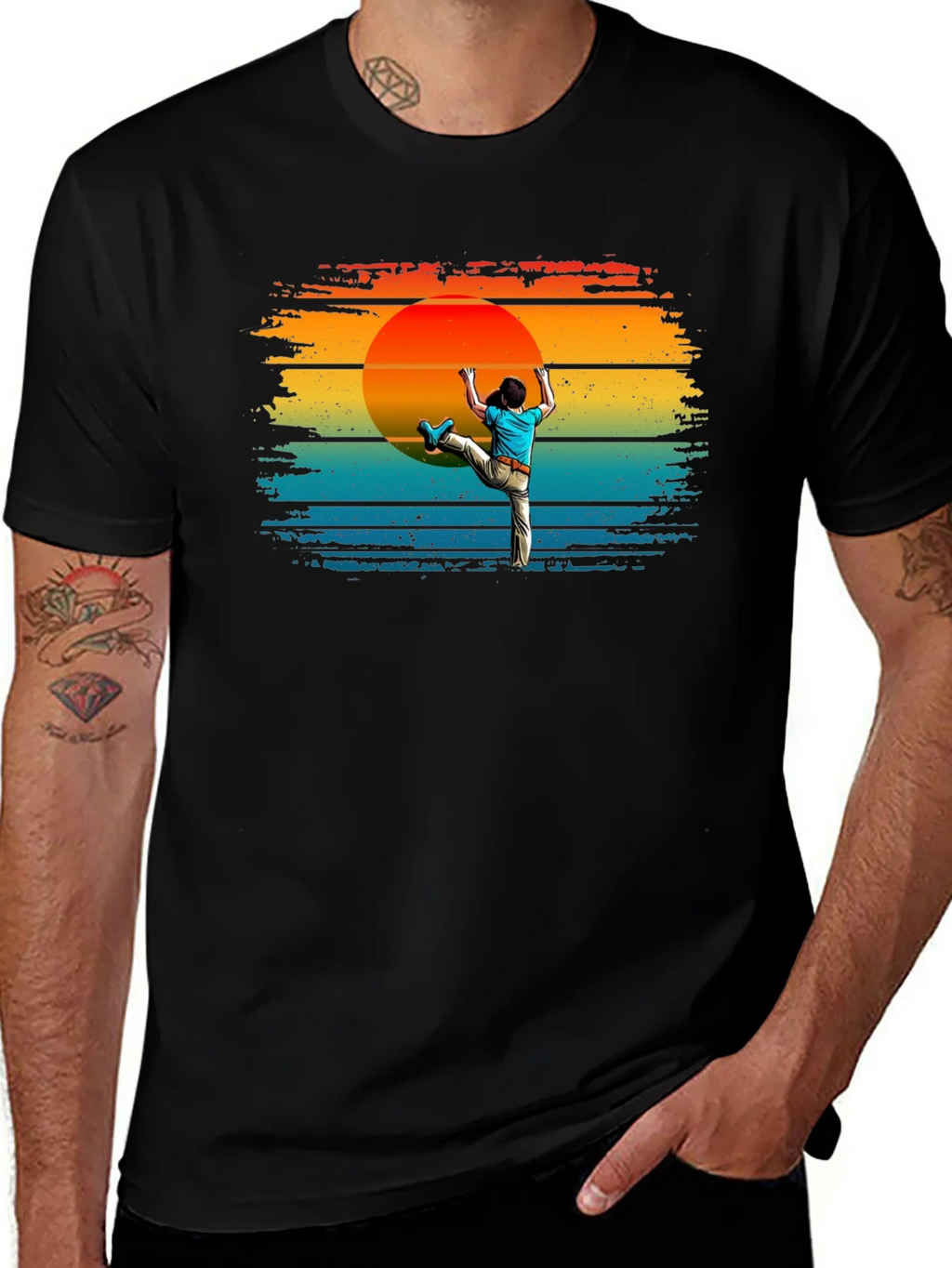 Climbing Sunset Graphic Tee product image 1