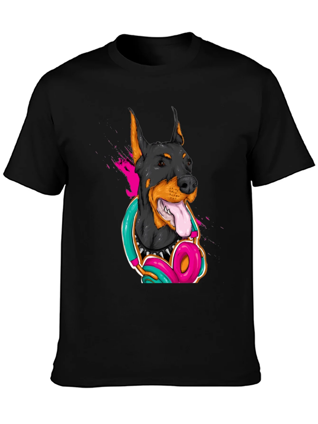 Cool Doberman Dog Graphic T-Shirt product image 3