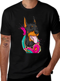 Cool Doberman Dog Graphic T-Shirt product image 1
