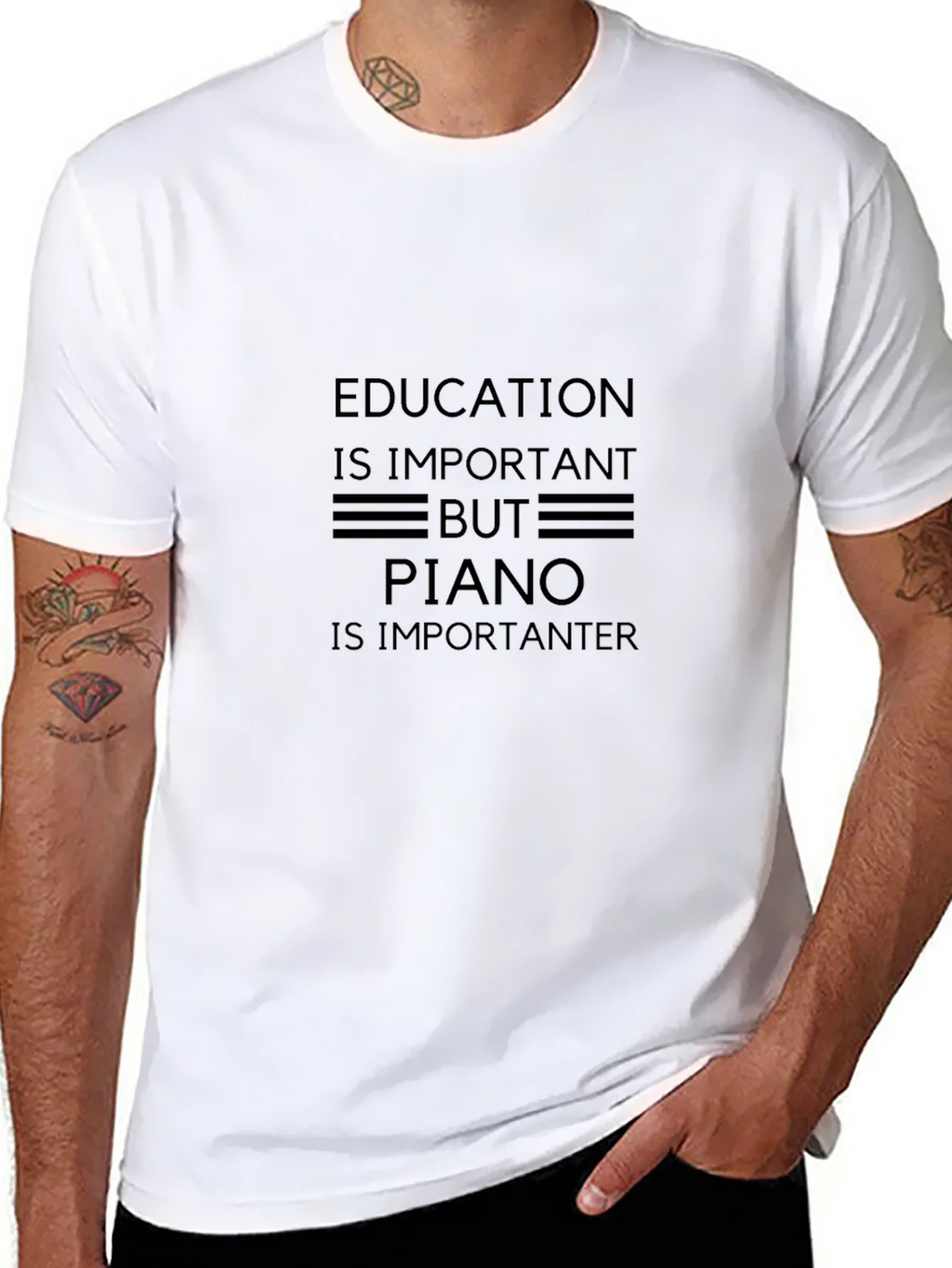 Education Piano T-Shirt - Comfy Cotton Tee product image 7