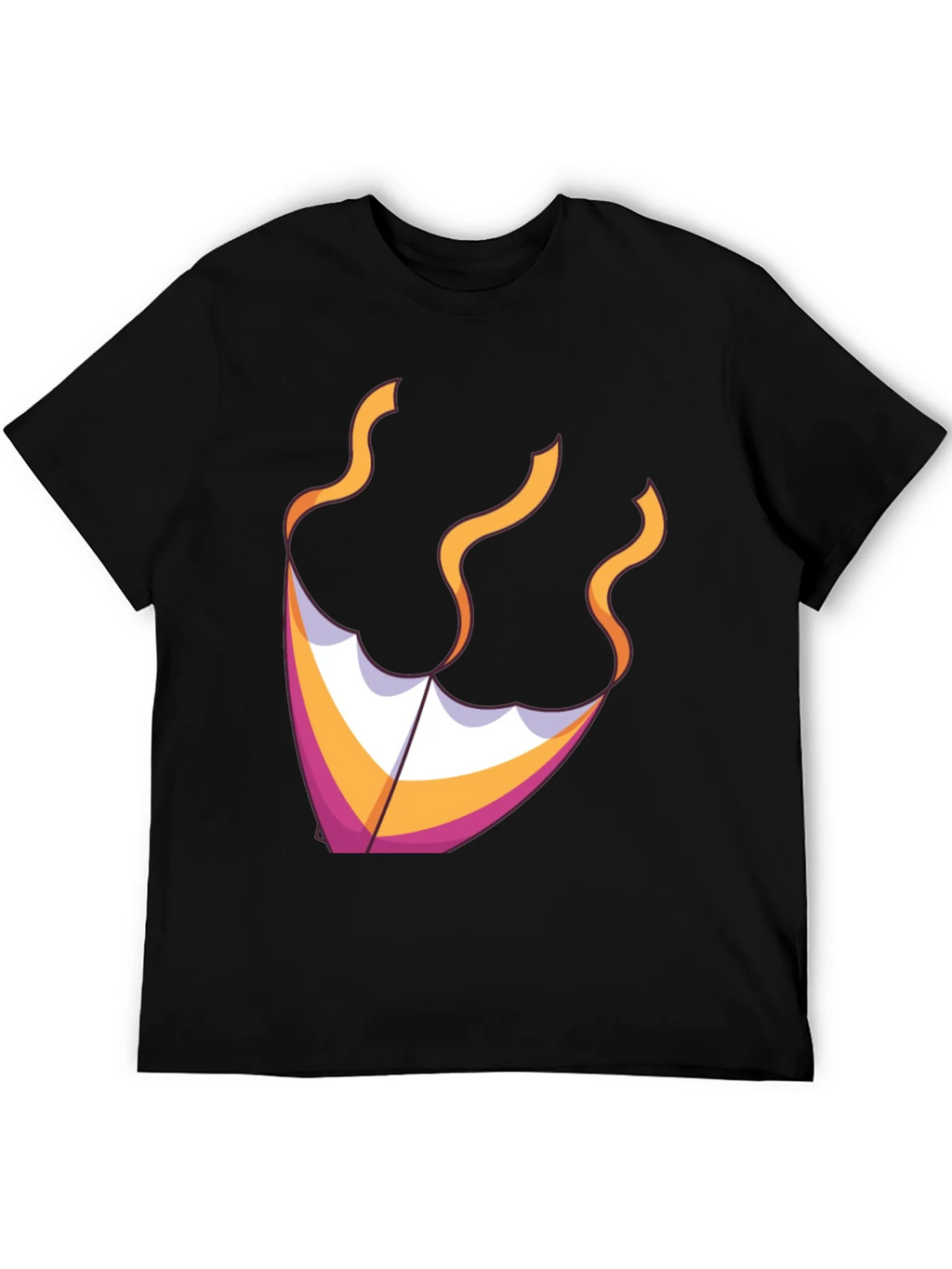 Kite Graphic Tee - Black Cotton Blend product image 5