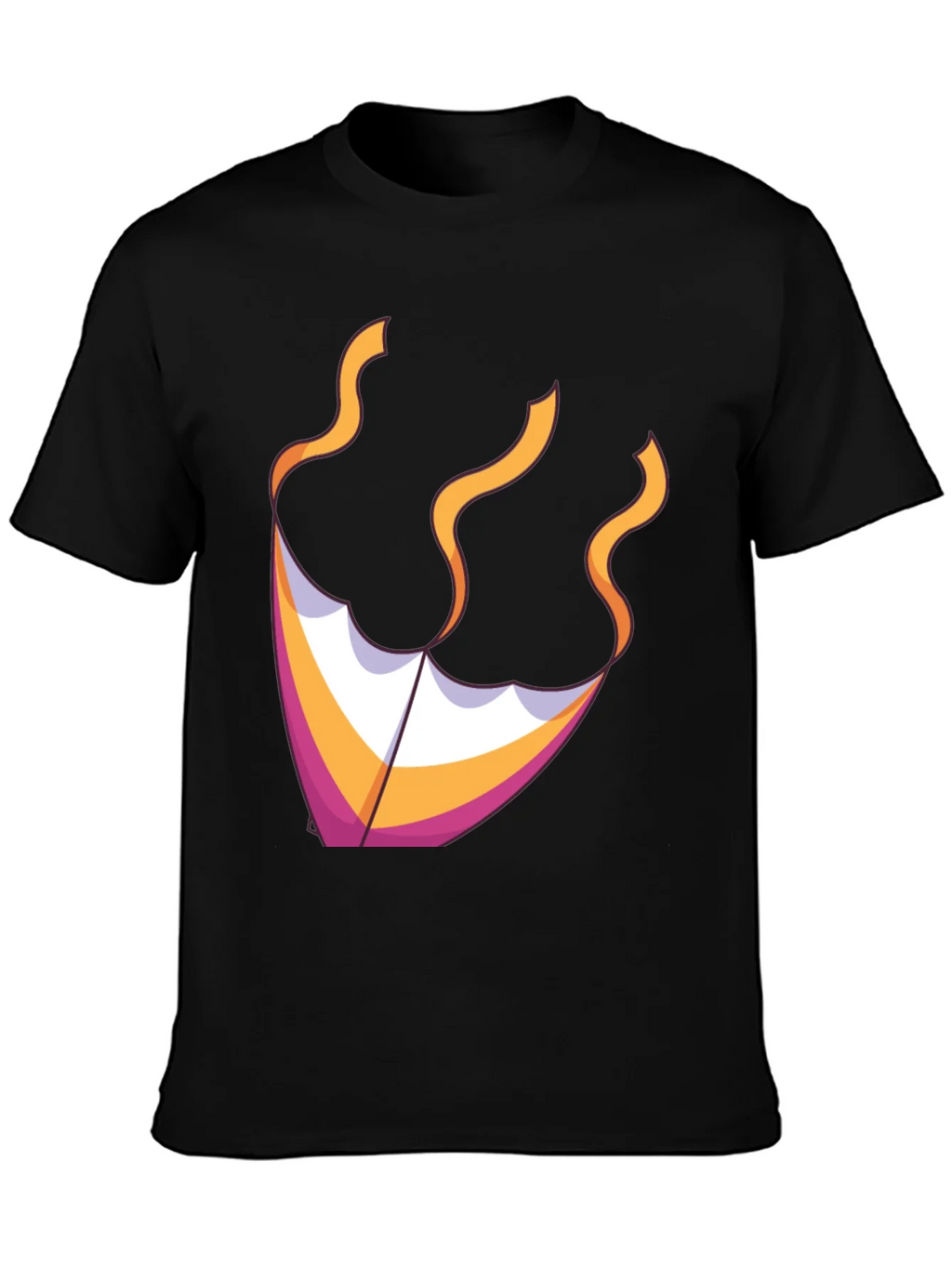 Kite Graphic Tee - Black Cotton Blend product image 3