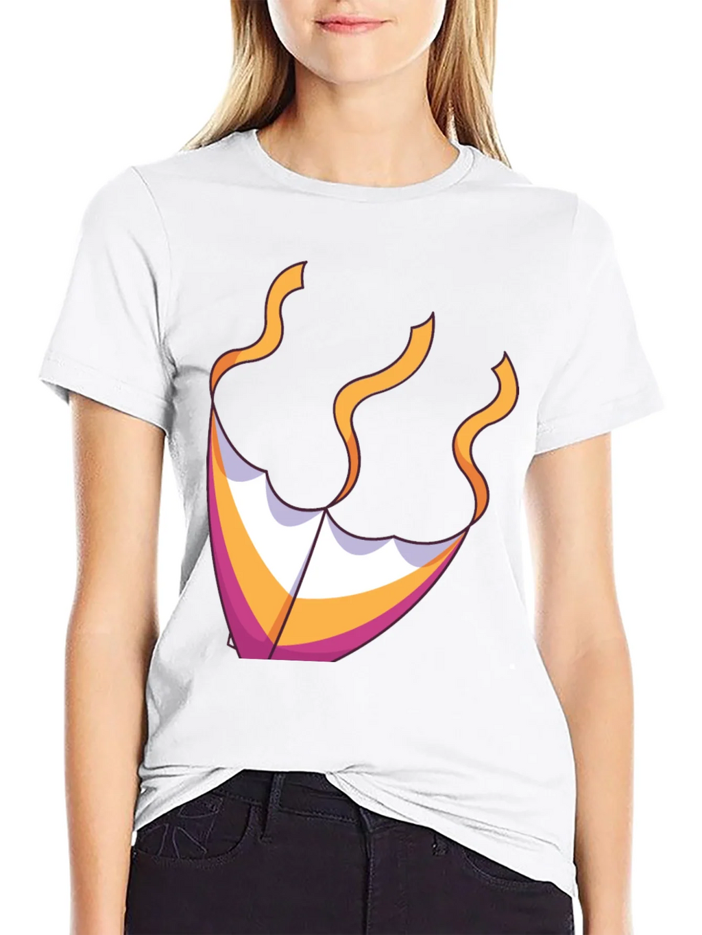 Kite Graphic Tee - Black Cotton Blend product image 8