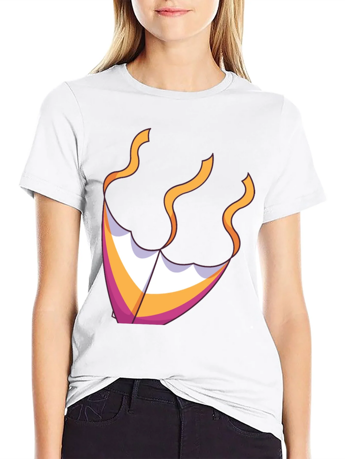 Kite Graphic Tee - Black Cotton Blend product image 8