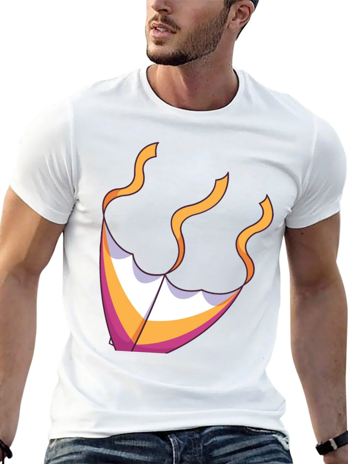 Kite Graphic Tee - Black Cotton Blend product image 12