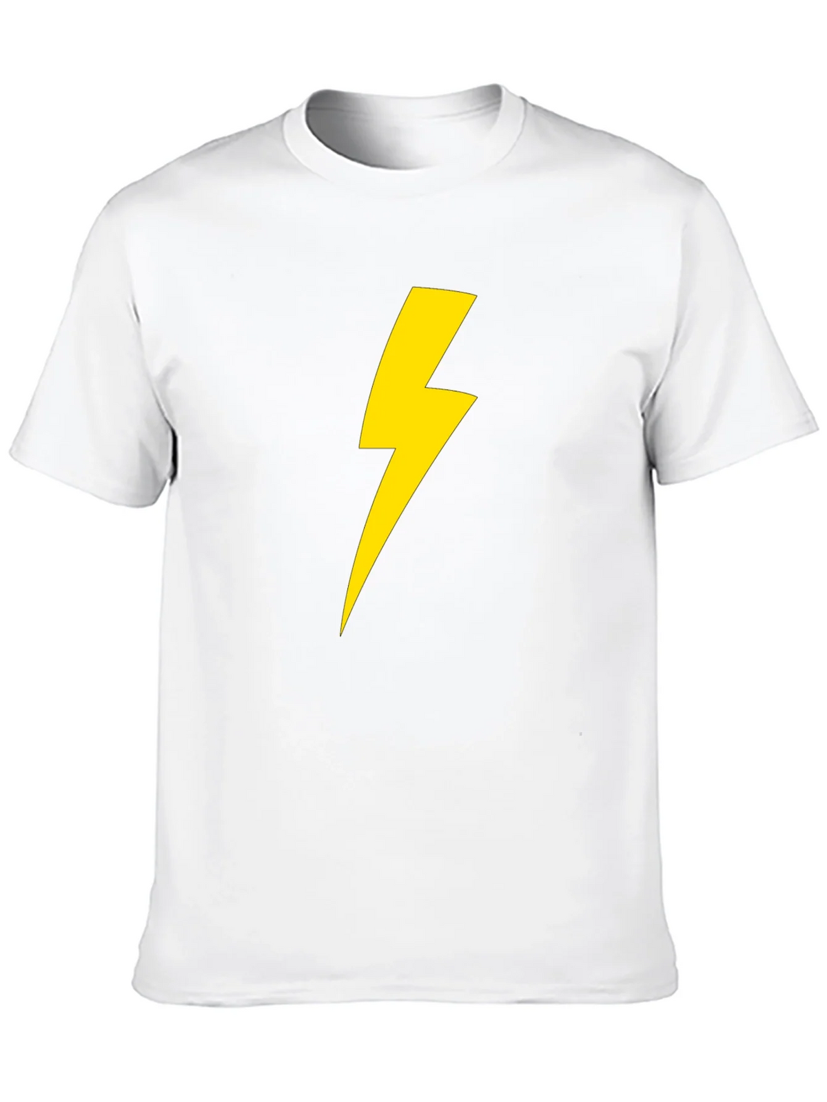 Lightning Bolt Graphic Tee - Black Cotton T-Shirt product image 4