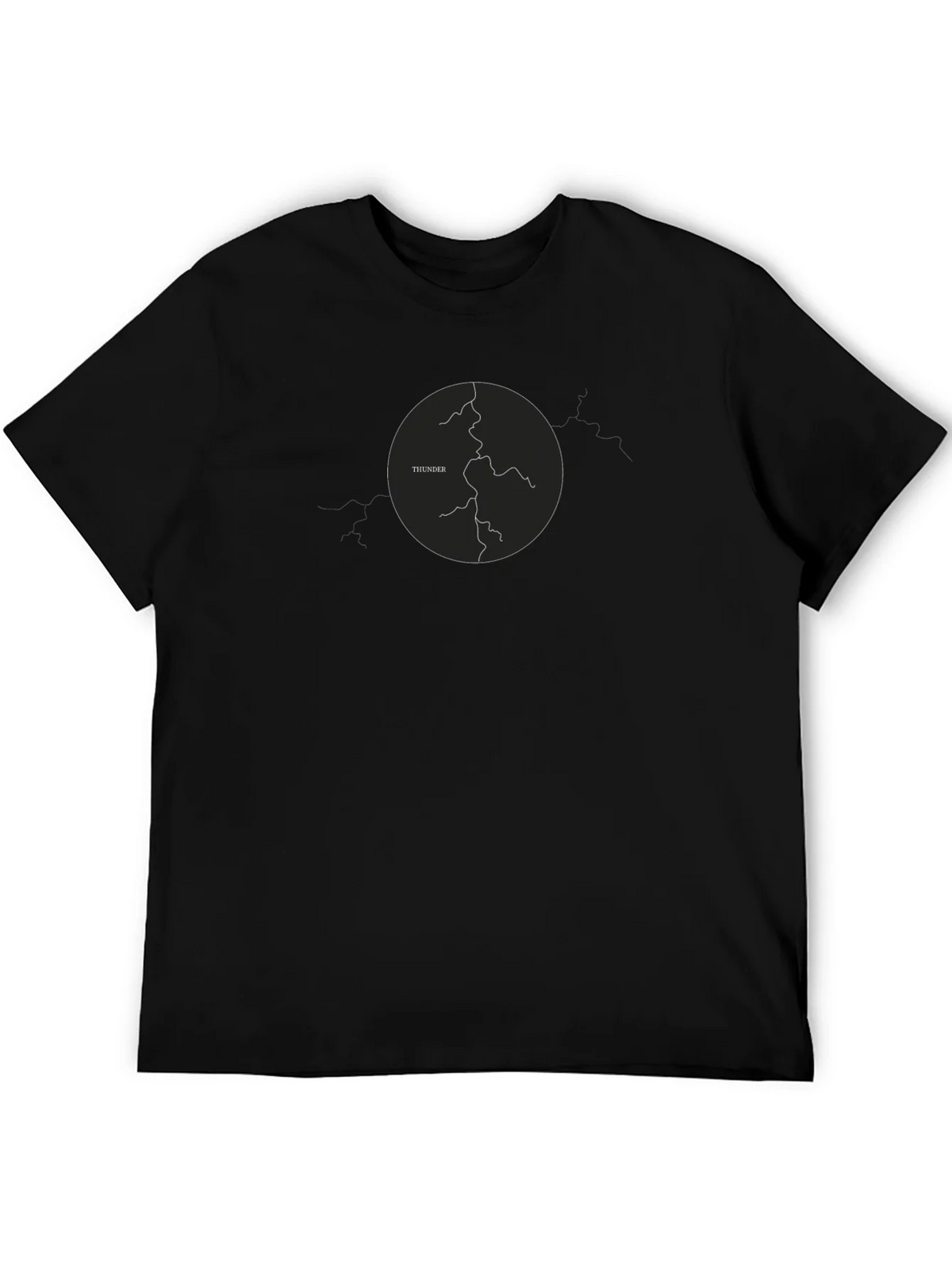 Thunder Graphic T-Shirt - Black product image 5