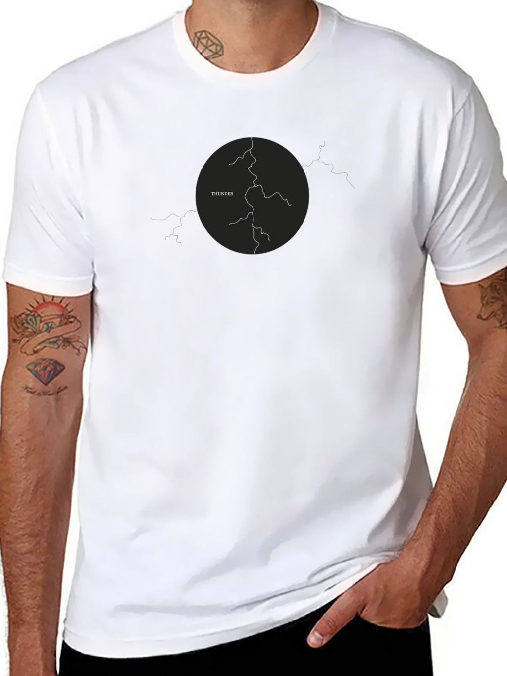 Thunder Graphic T-Shirt - Black product image 7