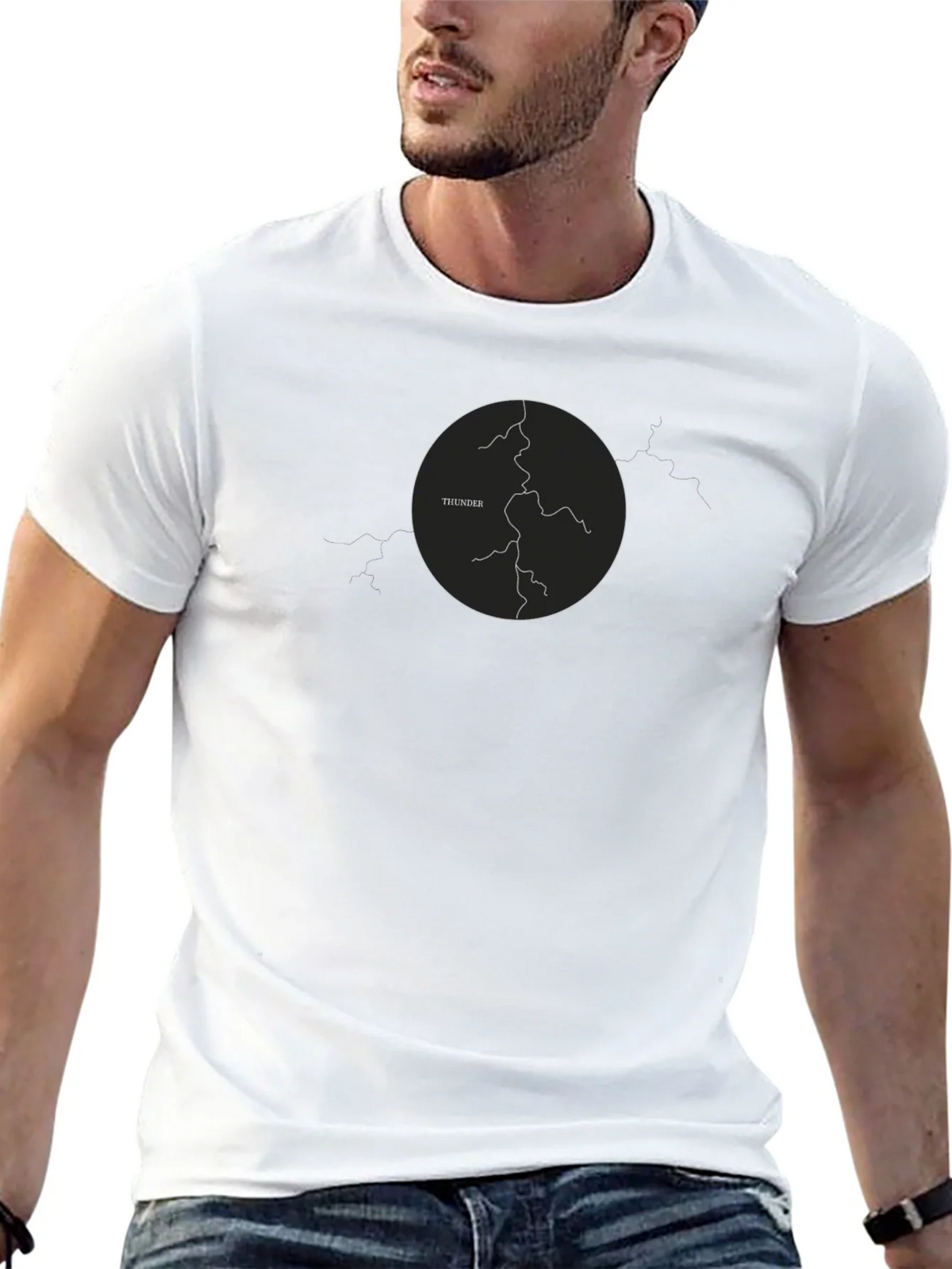 Thunder Graphic T-Shirt - Black product image 12