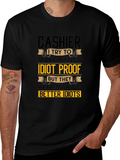 Cashier Idiots Funny Sarcastic T-Shirt product image 1