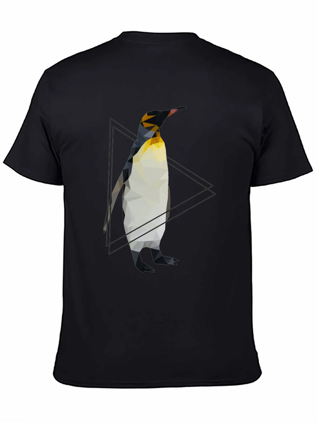 Geometric Penguin Graphic Tee - Cool Black T-Shirt product image 3