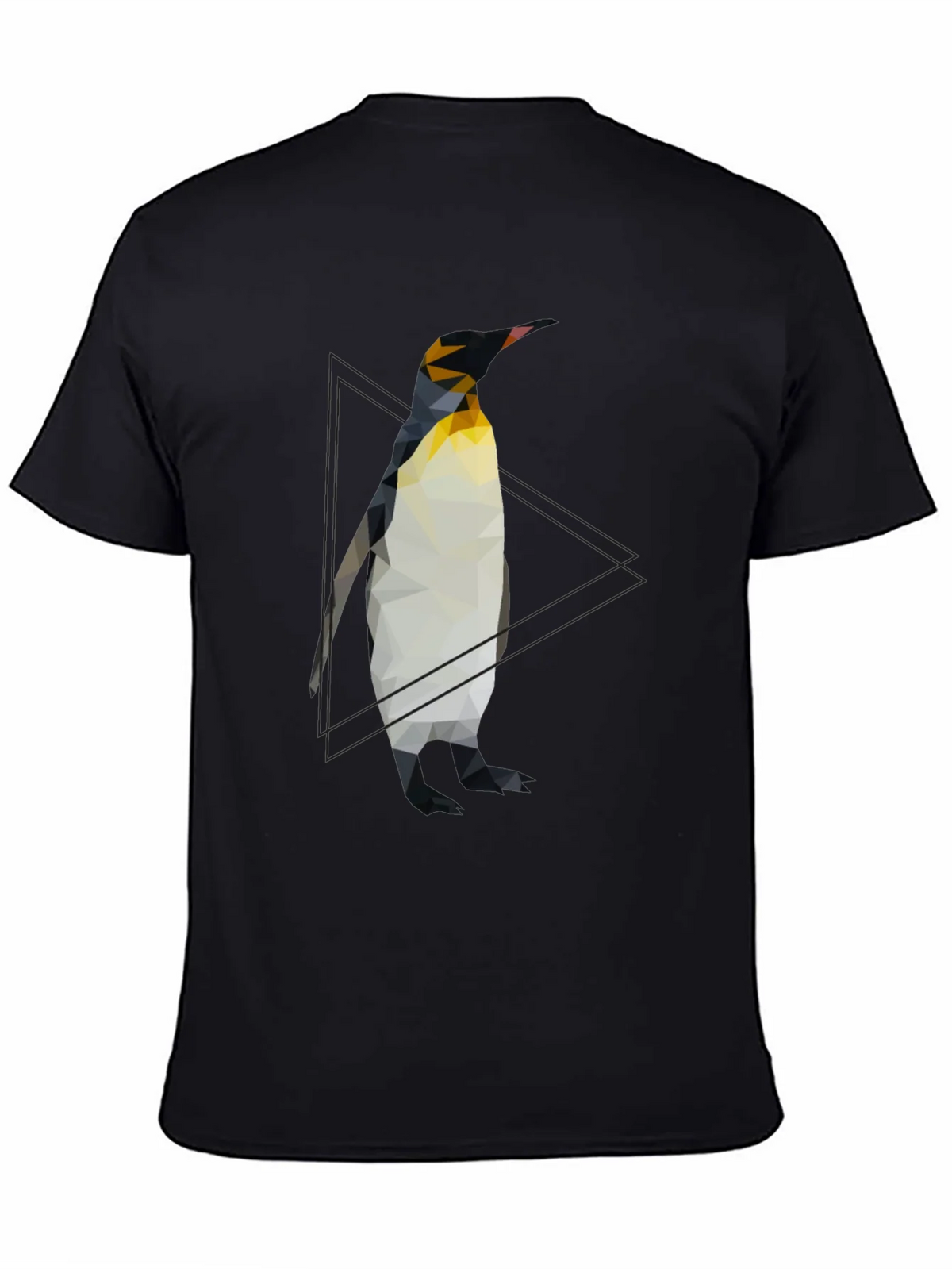 Geometric Penguin Graphic Tee - Cool Black T-Shirt product image 3