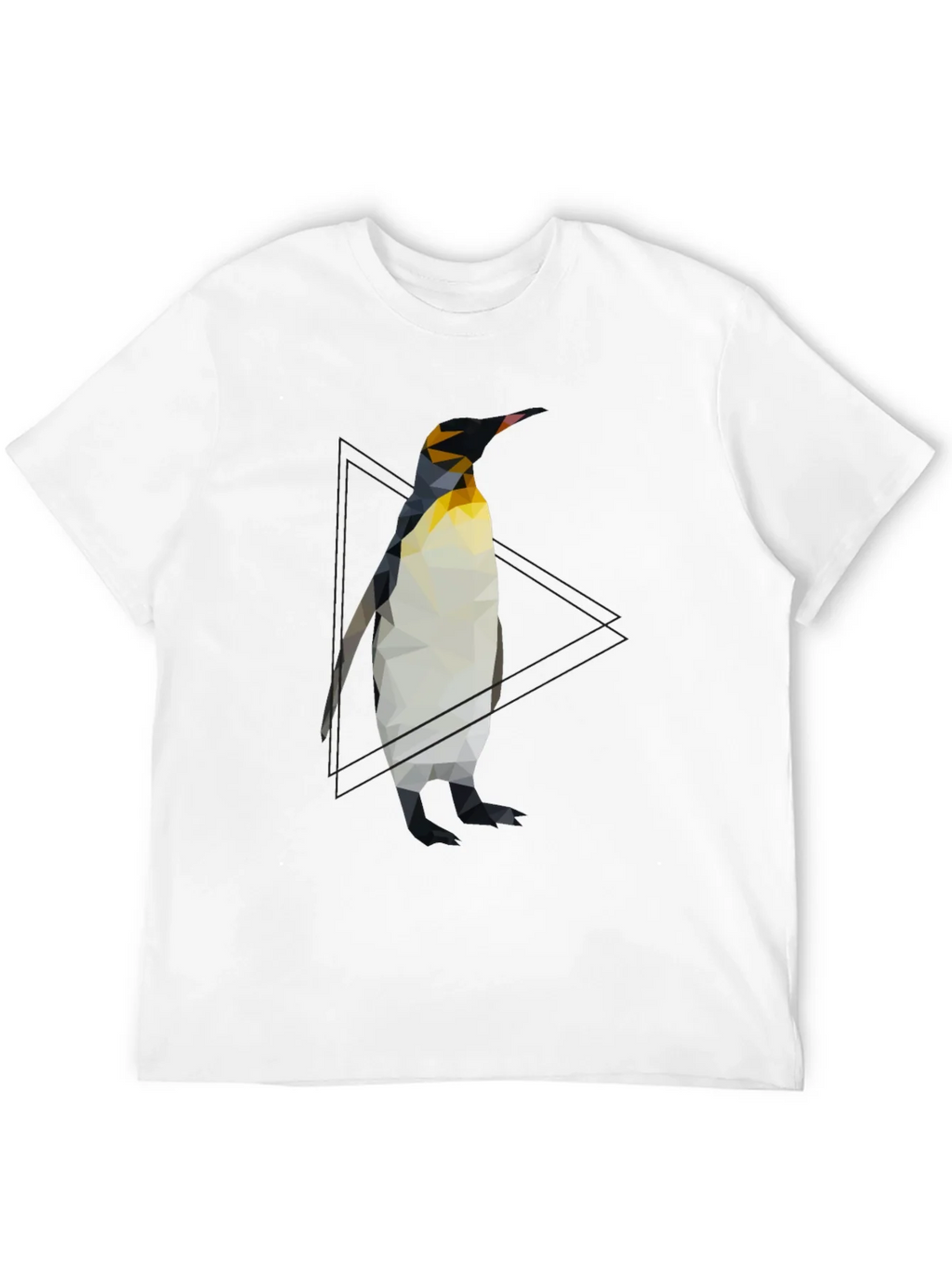 Geometric Penguin Graphic Tee - Cool Black T-Shirt product image 10