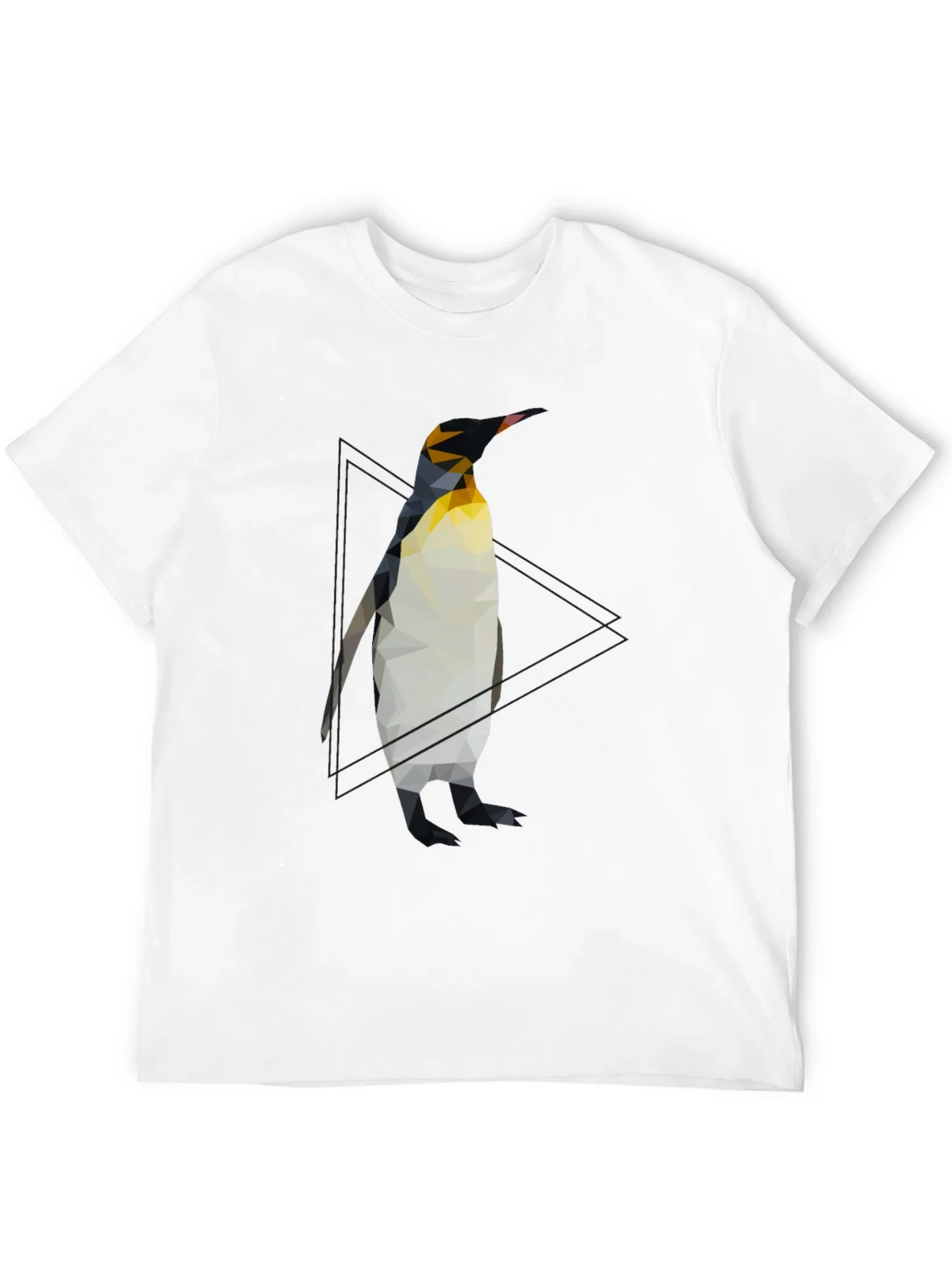 Geometric Penguin Graphic Tee - Cool Black T-Shirt product image 10