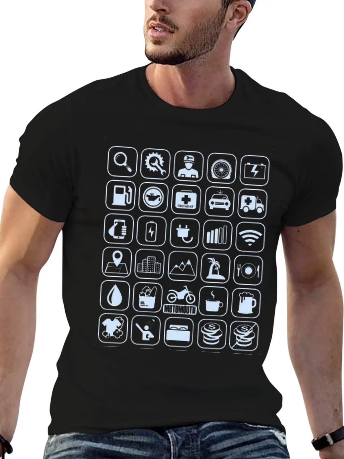 Icon Graphic Print Crew Neck T-Shirt product image 3