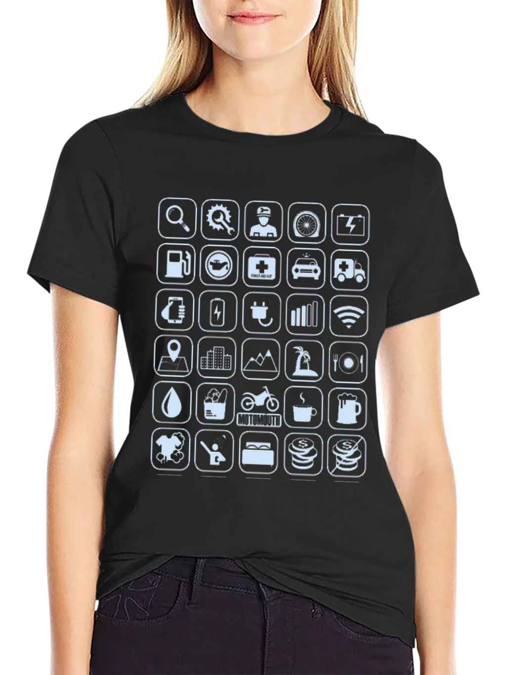 Icon Graphic Print Crew Neck T-Shirt product image 2