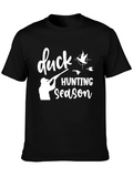 Duck Hunting Season Black Graphic T-Shirt product image 1