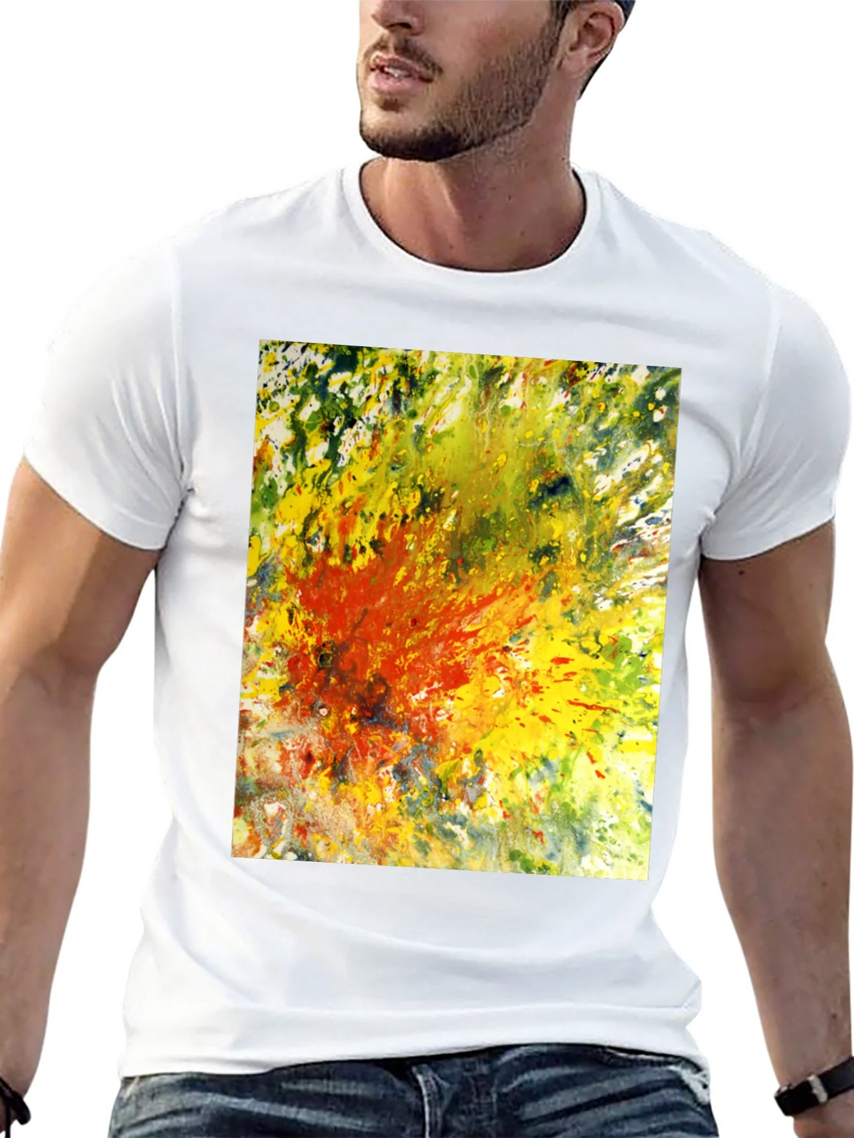 Abstract Art Graphic Tee - Black product image 12