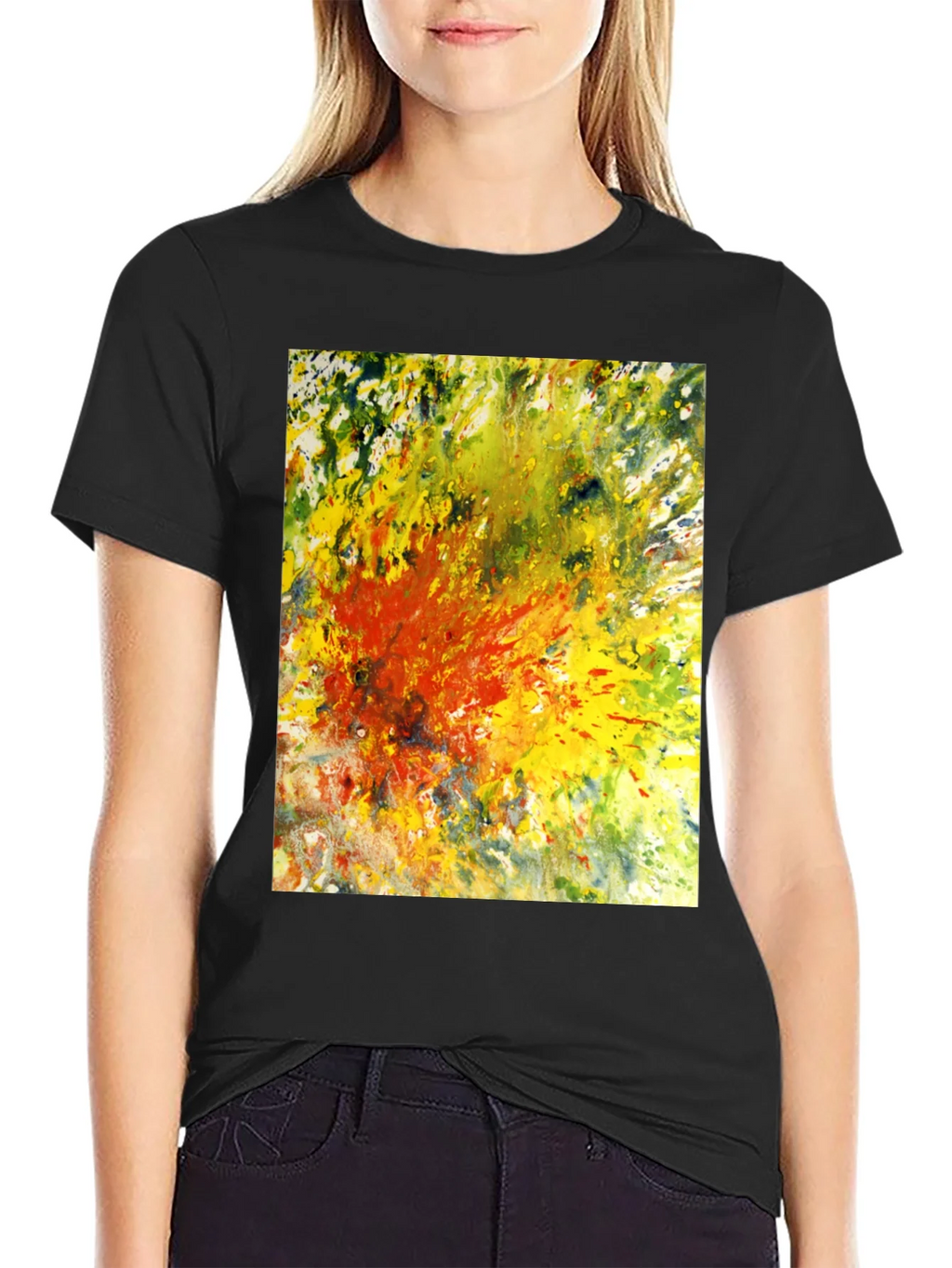 Abstract Art Graphic Tee - Black product image 2