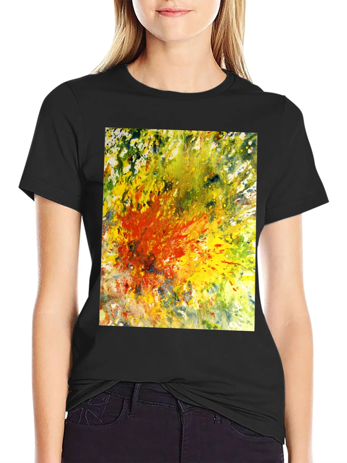 Abstract Art Graphic Tee - Black product image 2