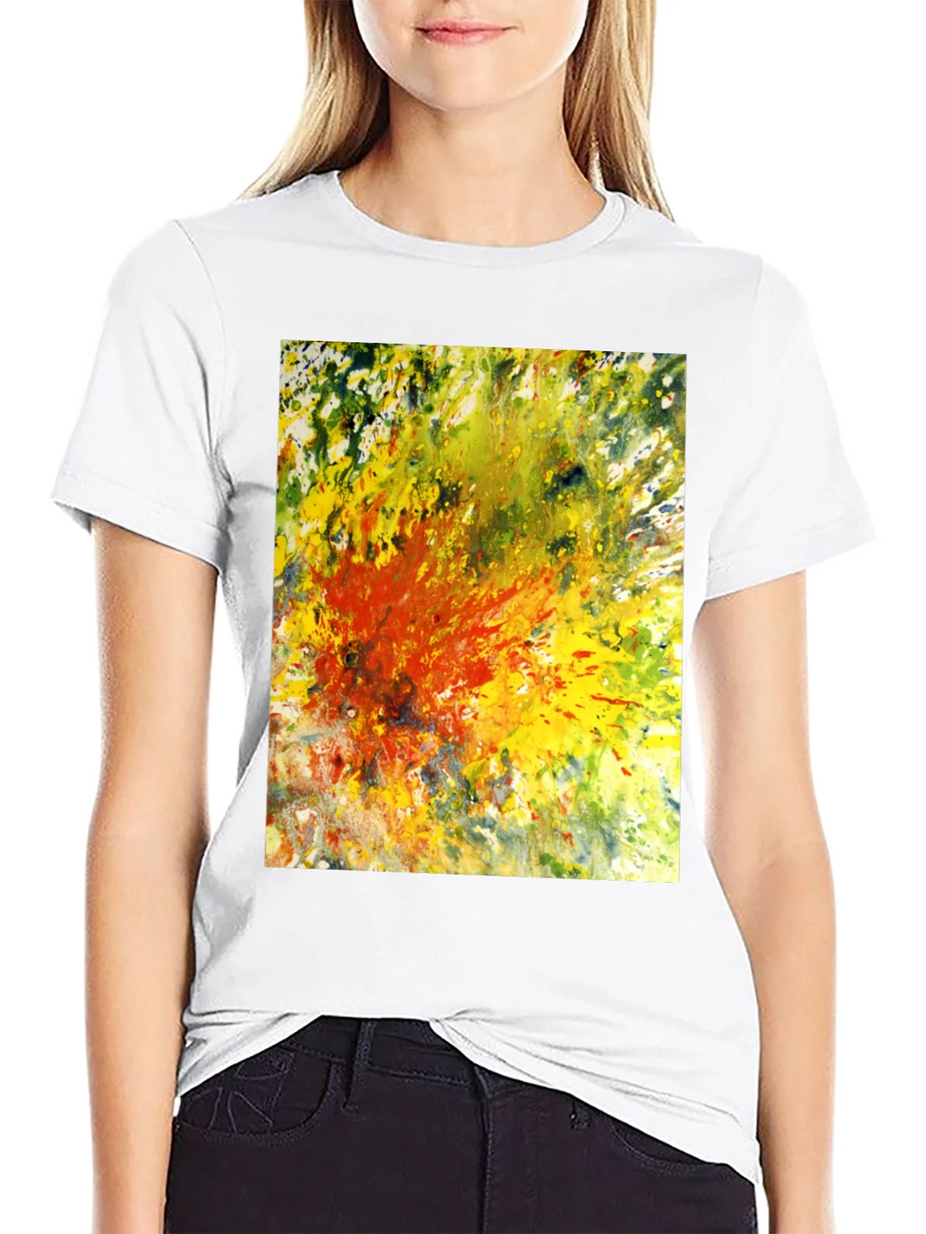 Abstract Art Graphic Tee - Black product image 8
