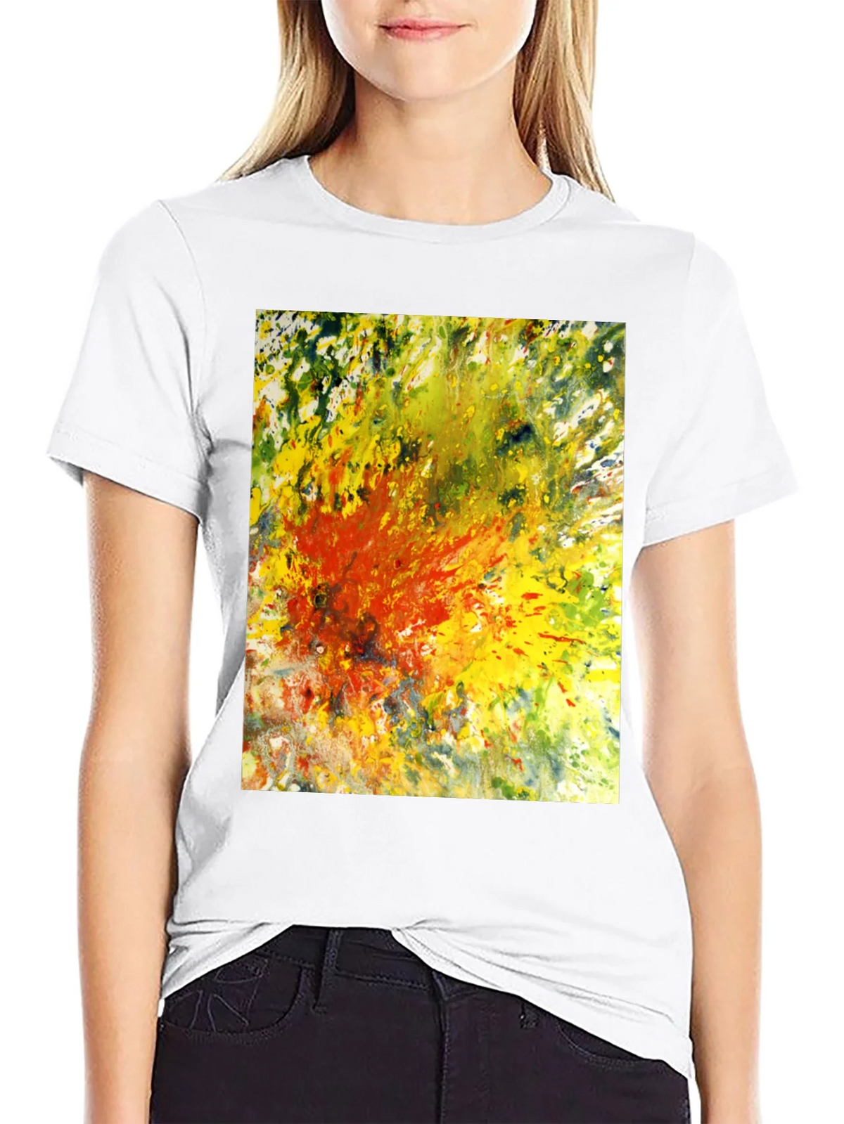 Abstract Art Graphic Tee - Black product image 8