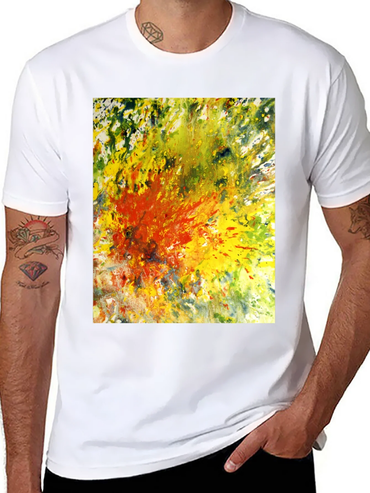 Abstract Art Graphic Tee - Black product image 7