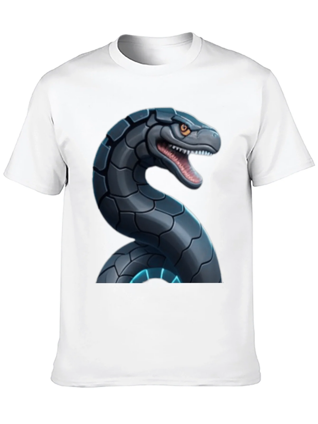 Robotic Snake Graphic T-Shirt - Black product image 9
