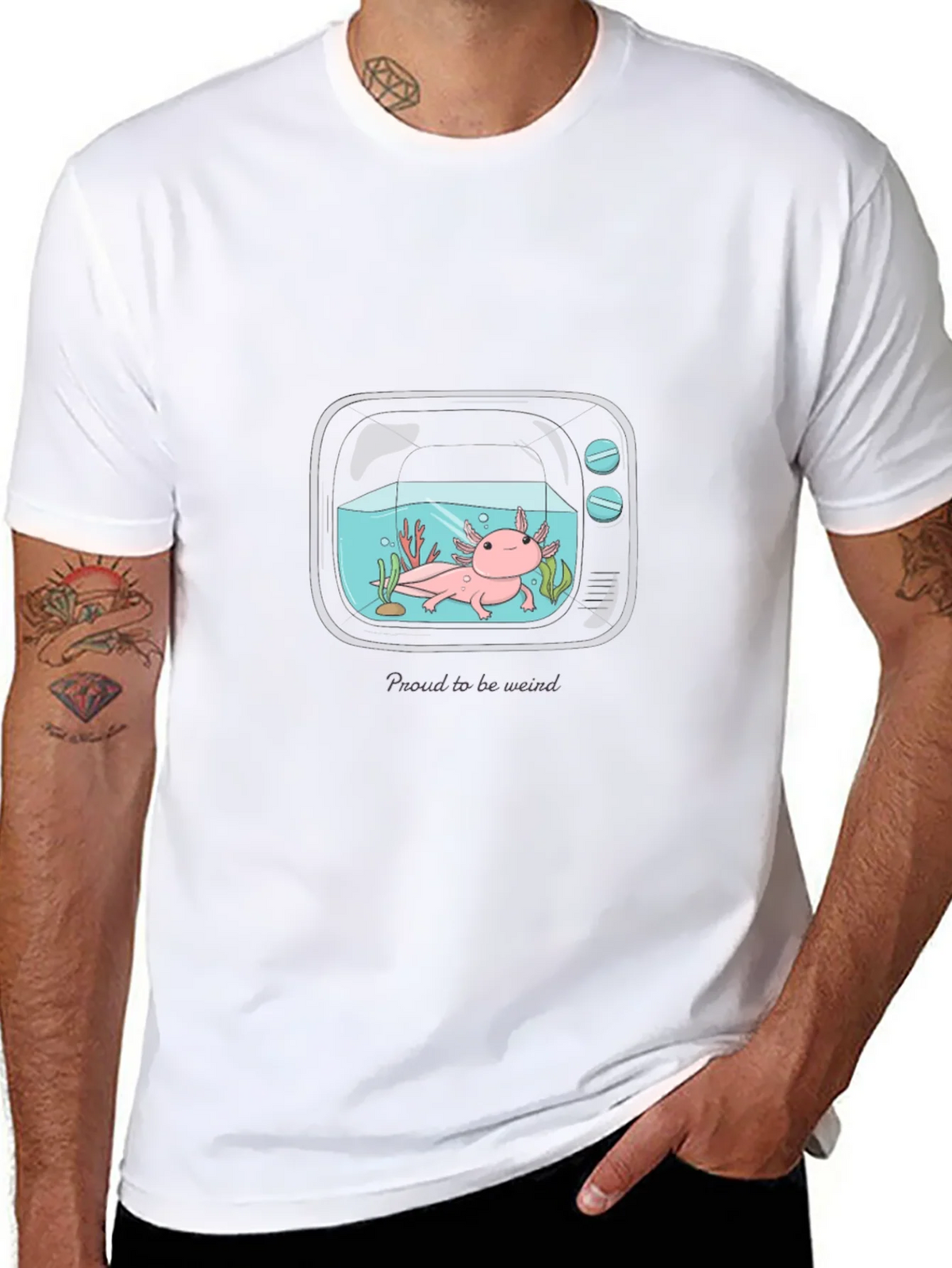 Proud to Be Weird Axolotl T-Shirt product image 7