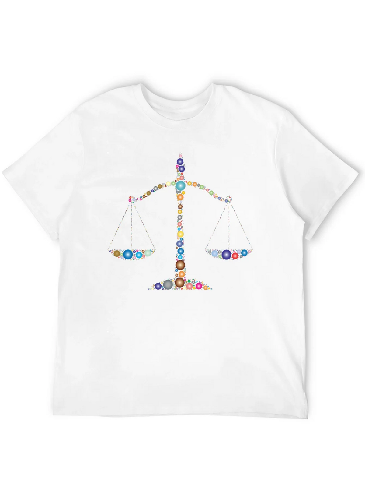 Scales of Justice Colorful Bubble Design T-Shirt product image 11