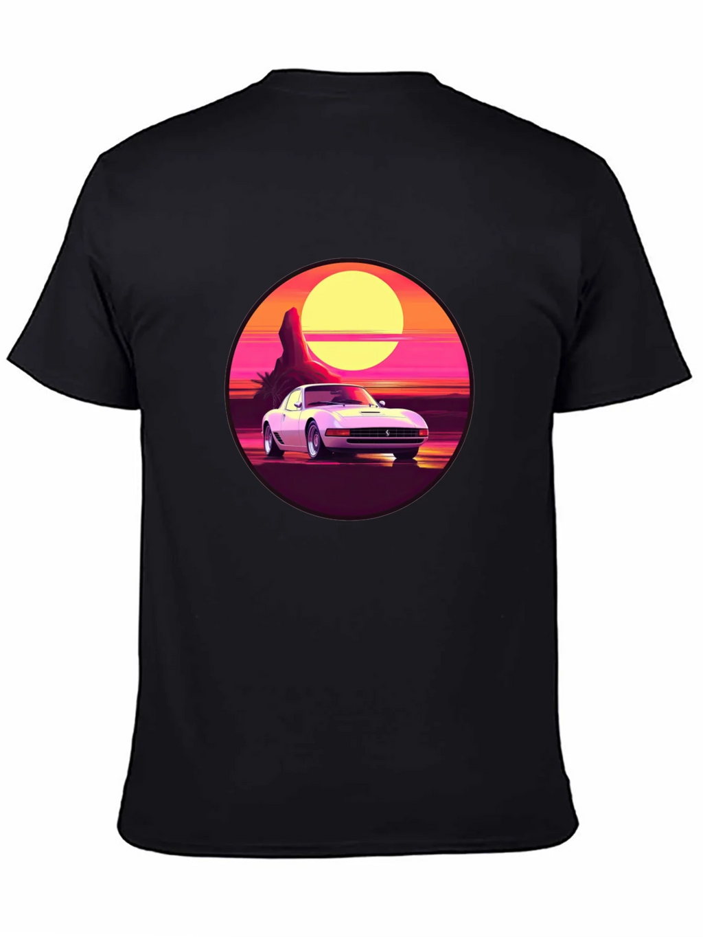 Retro Car Graphic Tee - Sunset Vibes product image 4