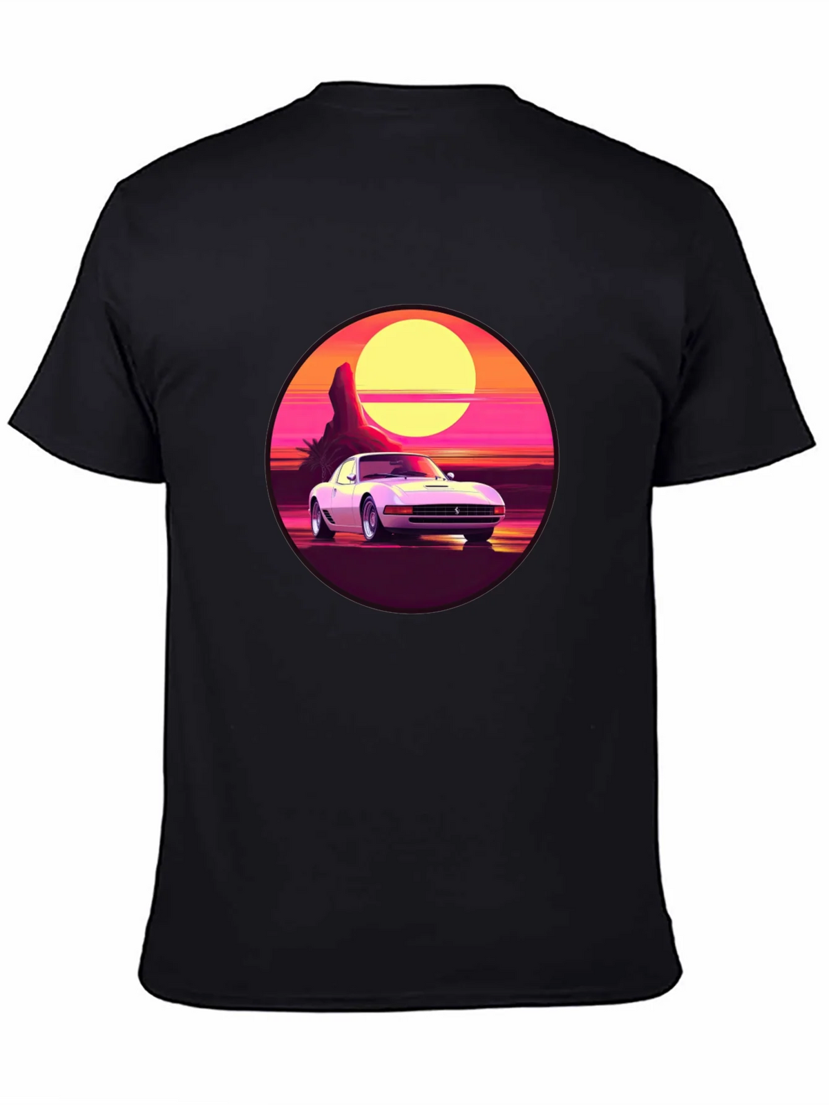 Retro Car Graphic Tee - Sunset Vibes product image 4