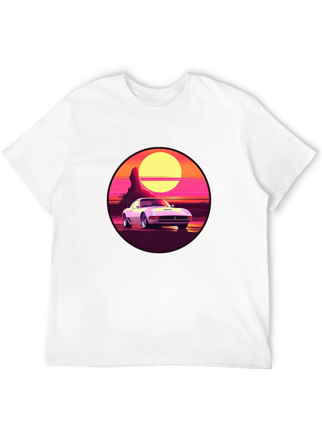 Retro Car Graphic Tee - Sunset Vibes product image 11