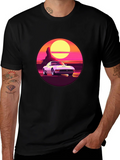 Retro Car Graphic Tee - Sunset Vibes product image 1