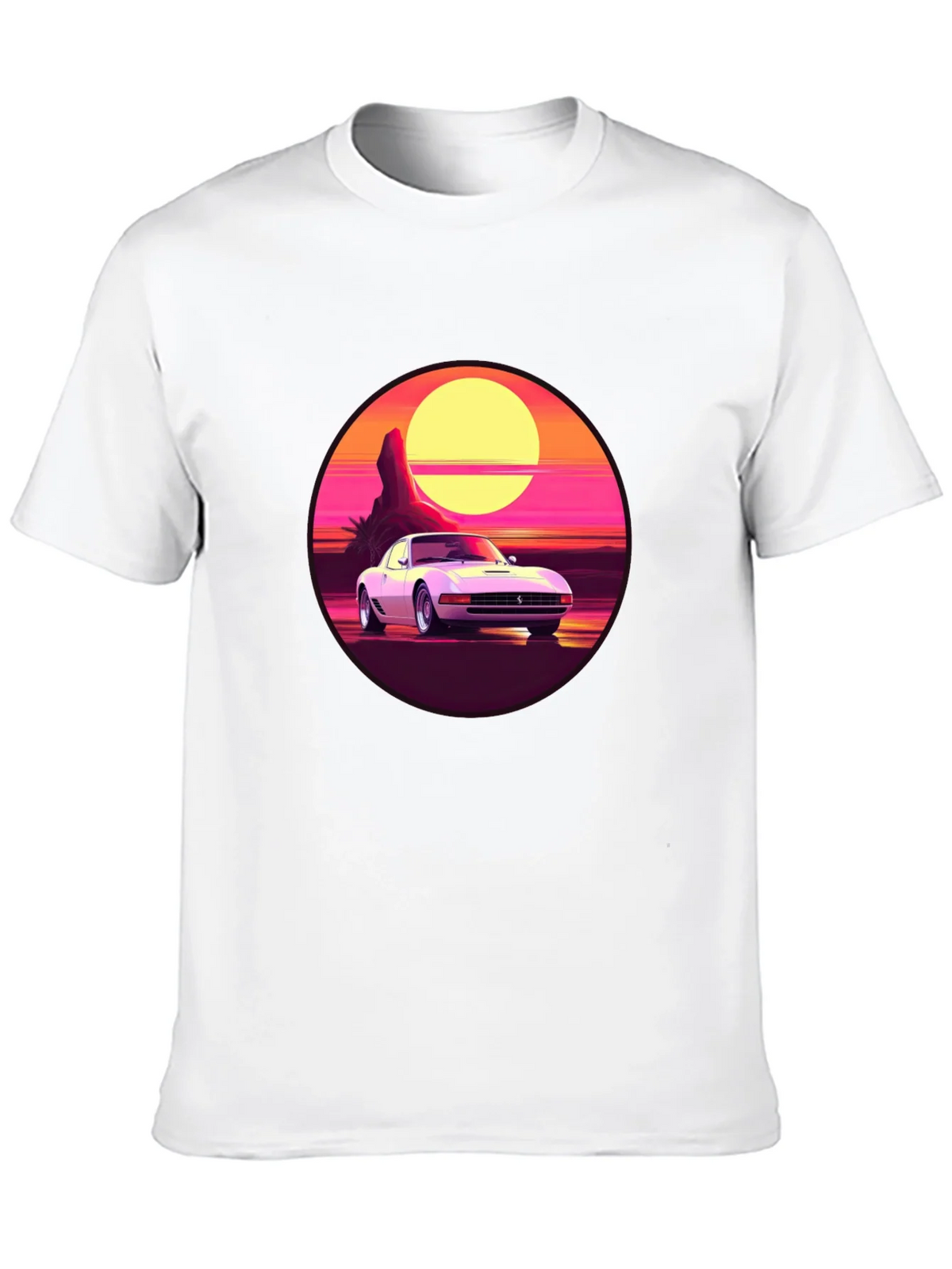 Retro Car Graphic Tee - Sunset Vibes product image 9
