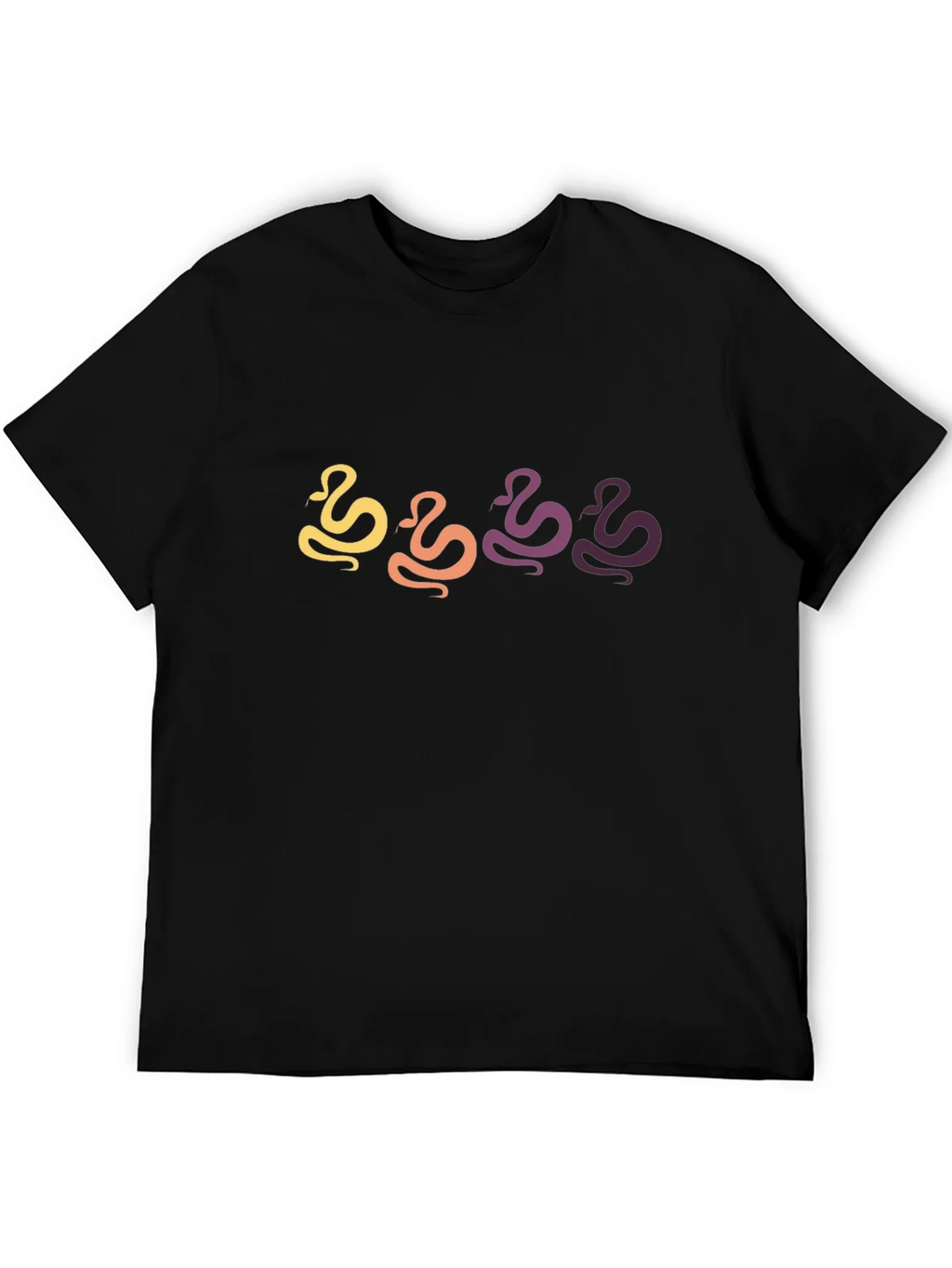 Retro Snake Graphic Black T-Shirt product image 5