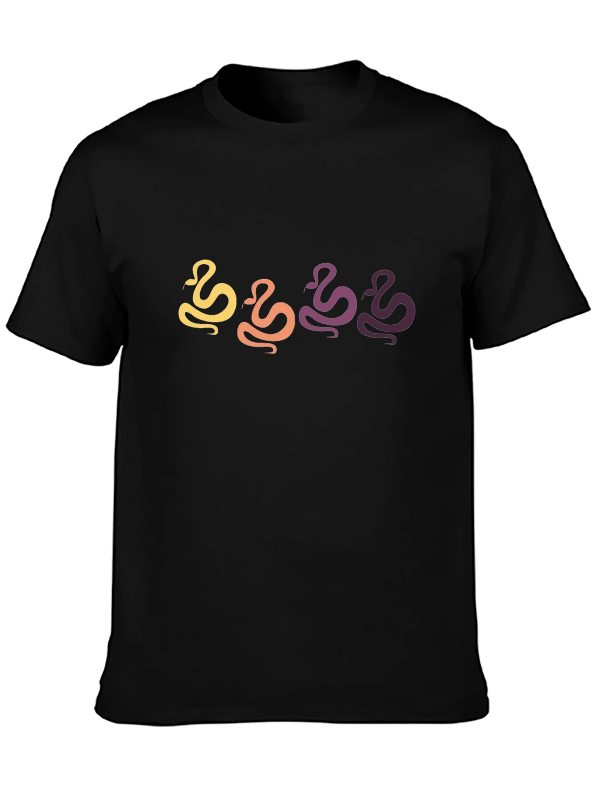 Retro Snake Graphic Black T-Shirt product image 3