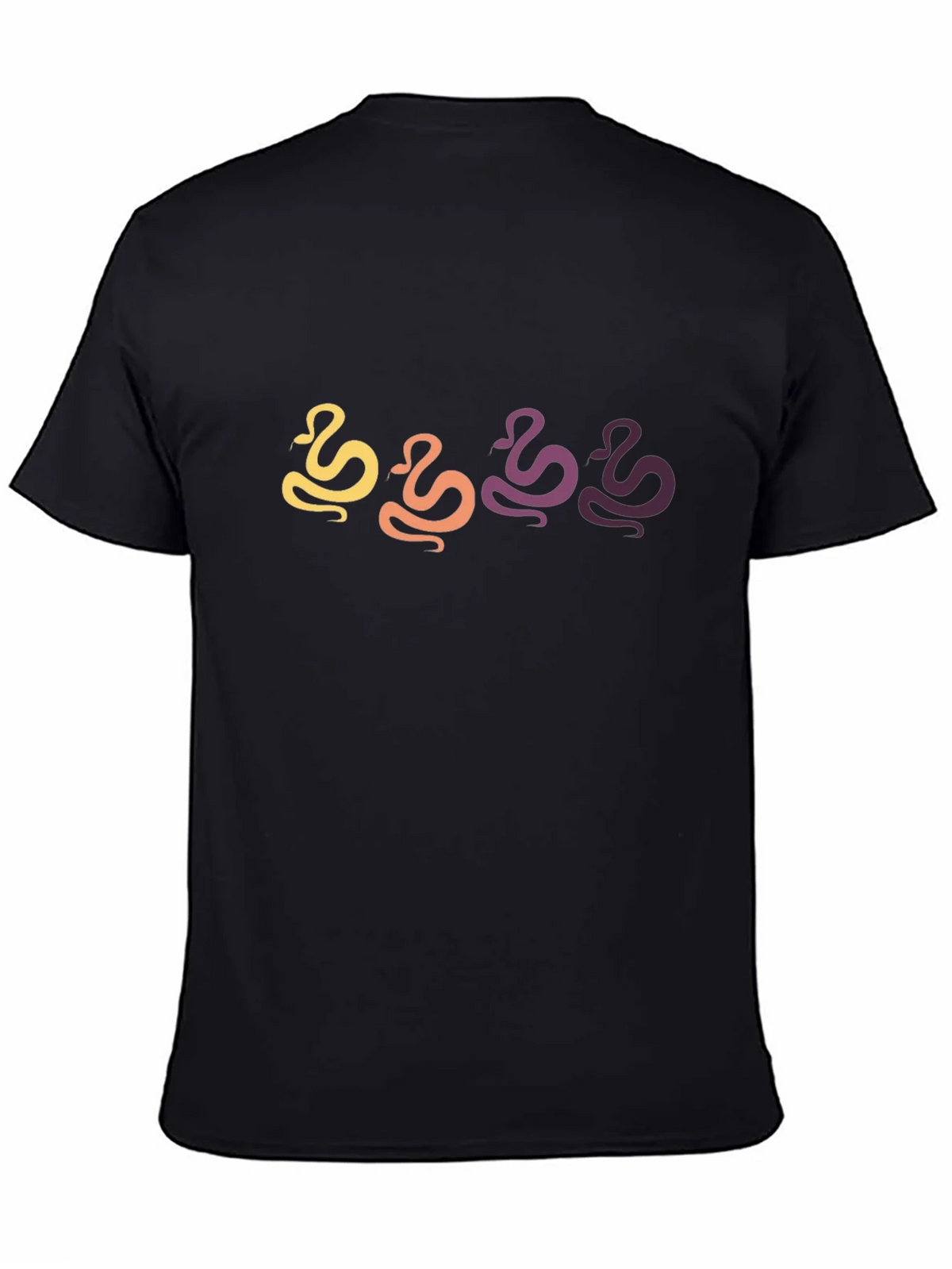 Retro Snake Graphic Black T-Shirt product image 4