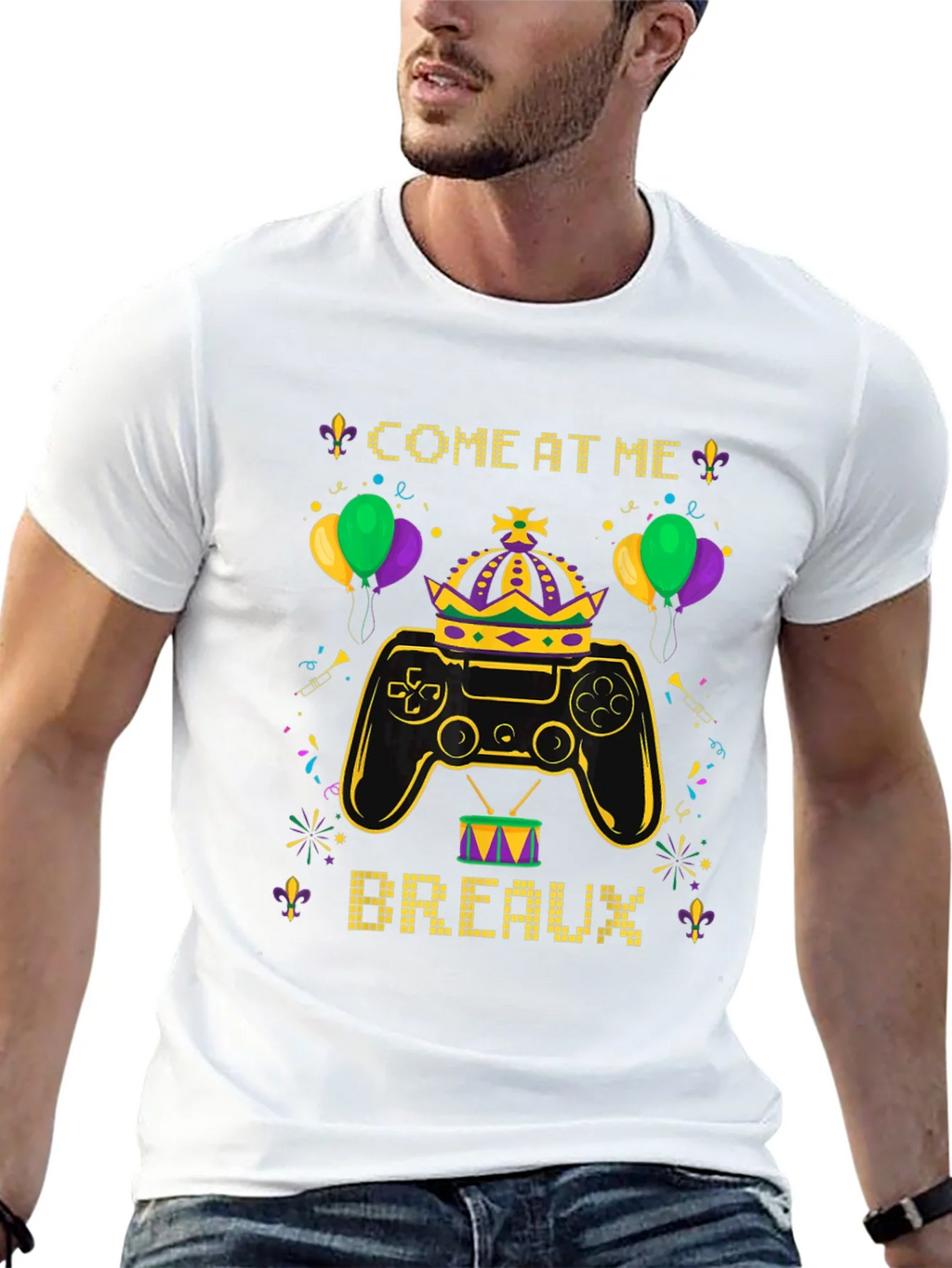 Gaming Mardi Gras Tee - Come at Me Breaux! product image 12