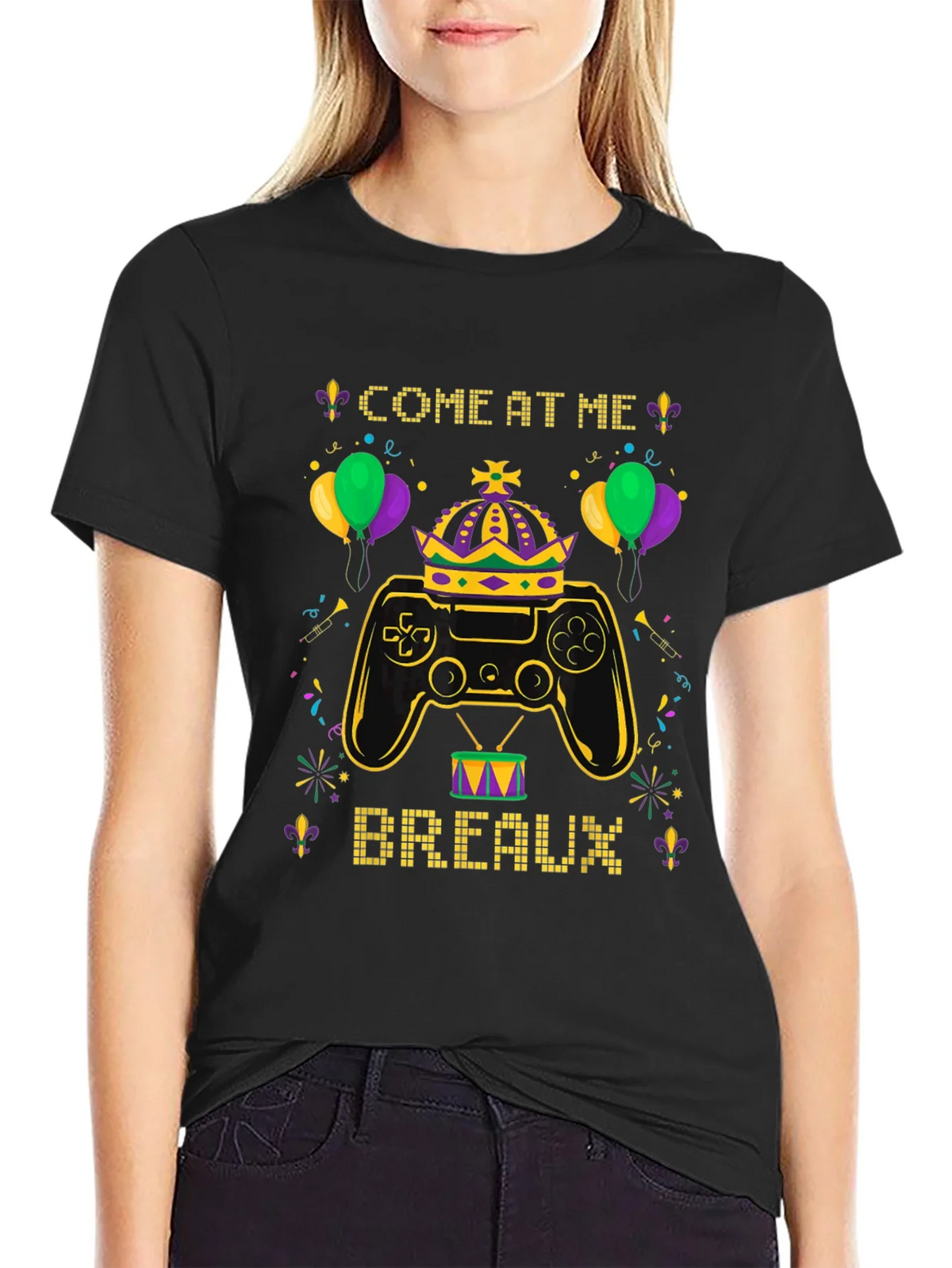 Gaming Mardi Gras Tee - Come at Me Breaux! product image 2