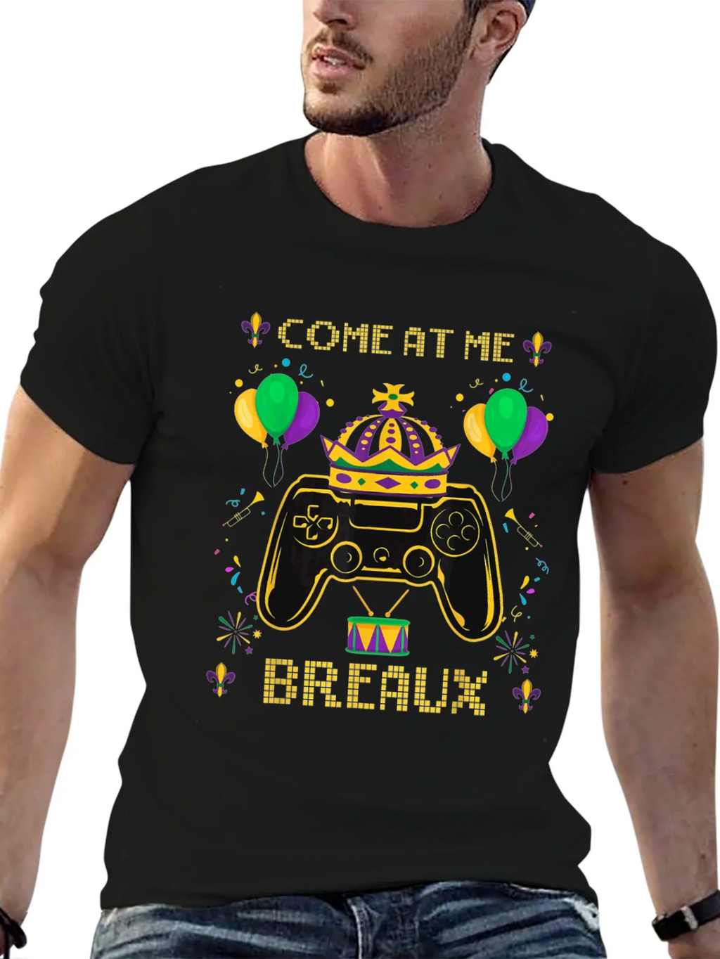 Gaming Mardi Gras Tee - Come at Me Breaux! product image 6