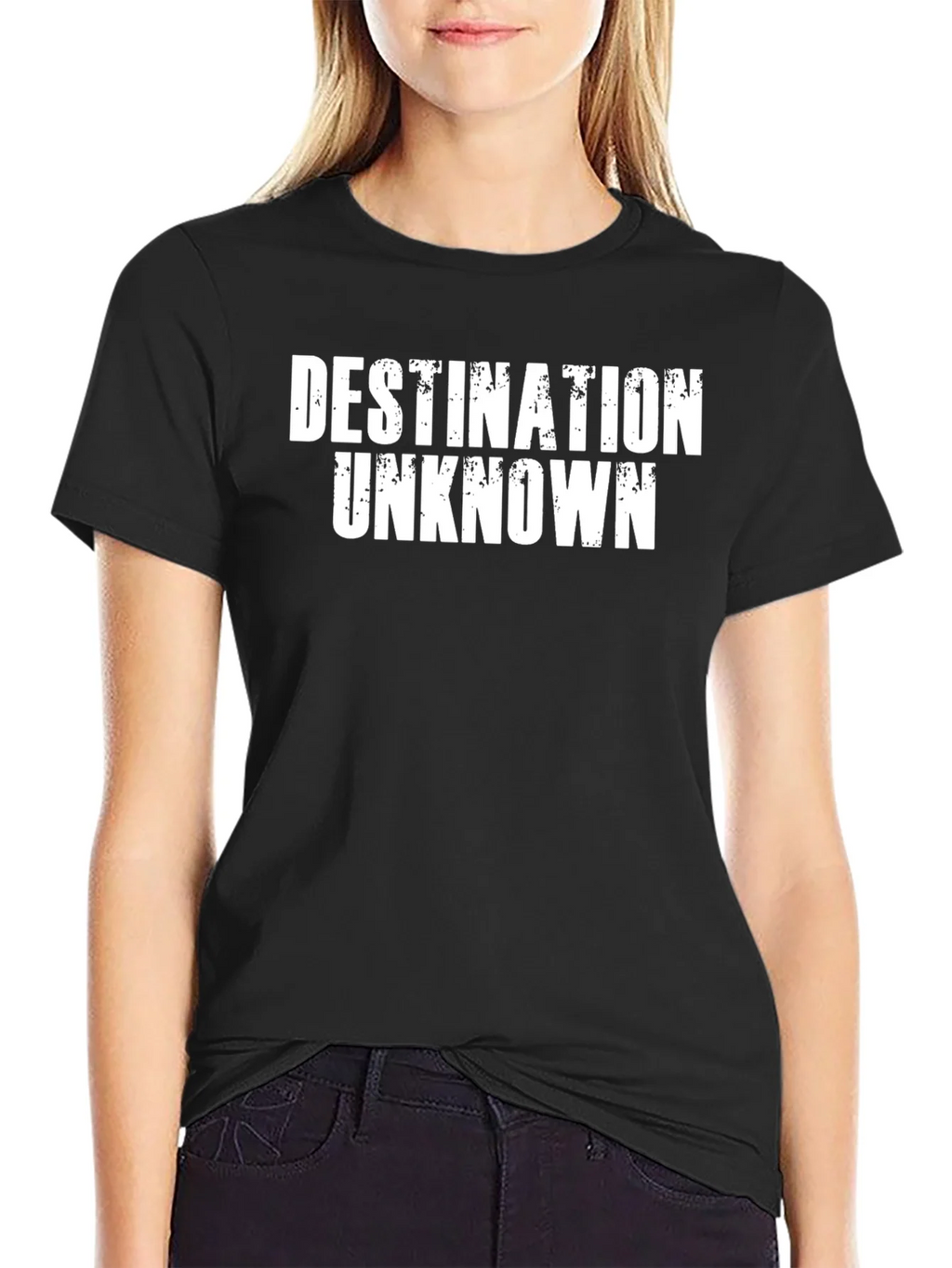 Destination Unknown Graphic T-Shirt - Black product image 2