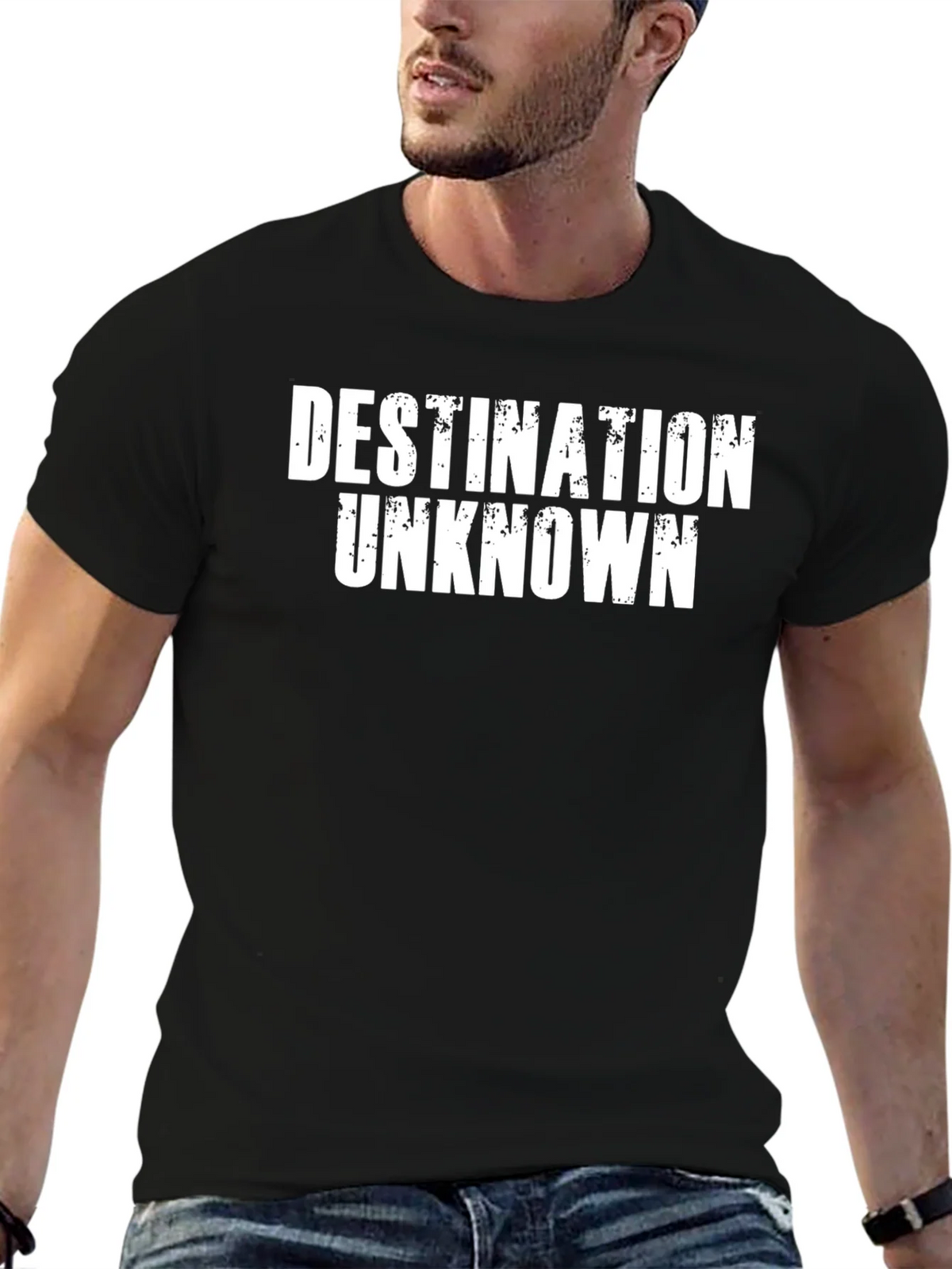 Destination Unknown Graphic T-Shirt - Black product image 6