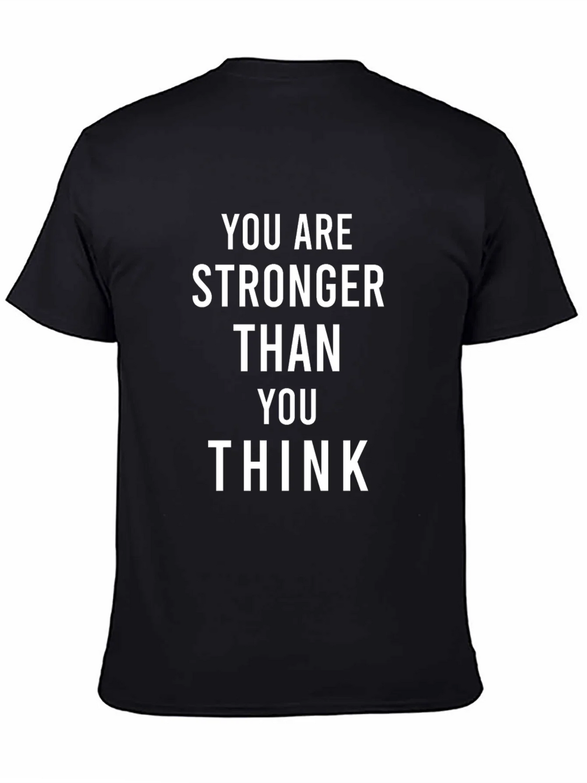 Inspirational You Are Stronger Black T-Shirt product image 4