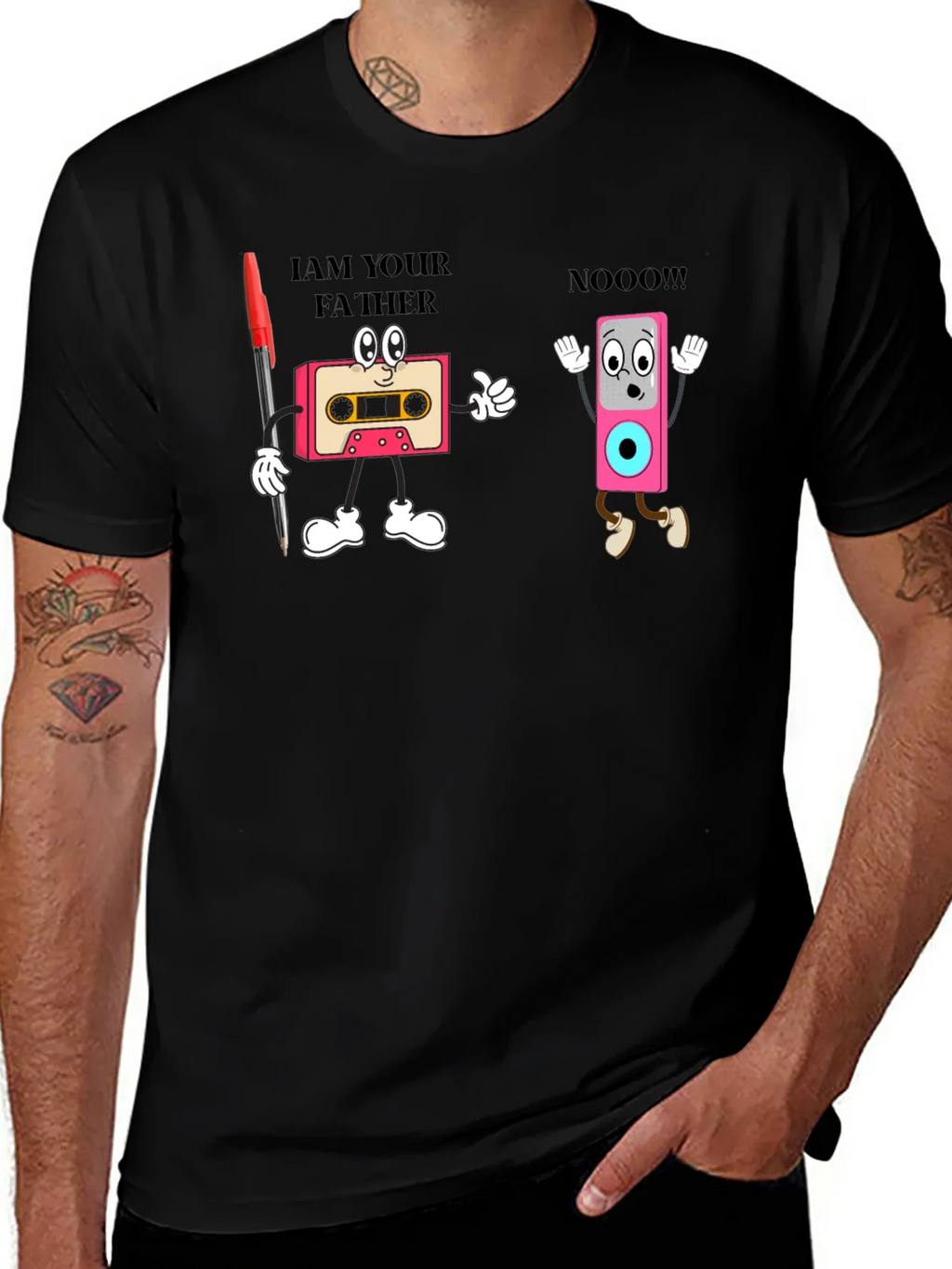 Retro Cassette Tape T-Shirt - Funny Music Lover Tee product image 1