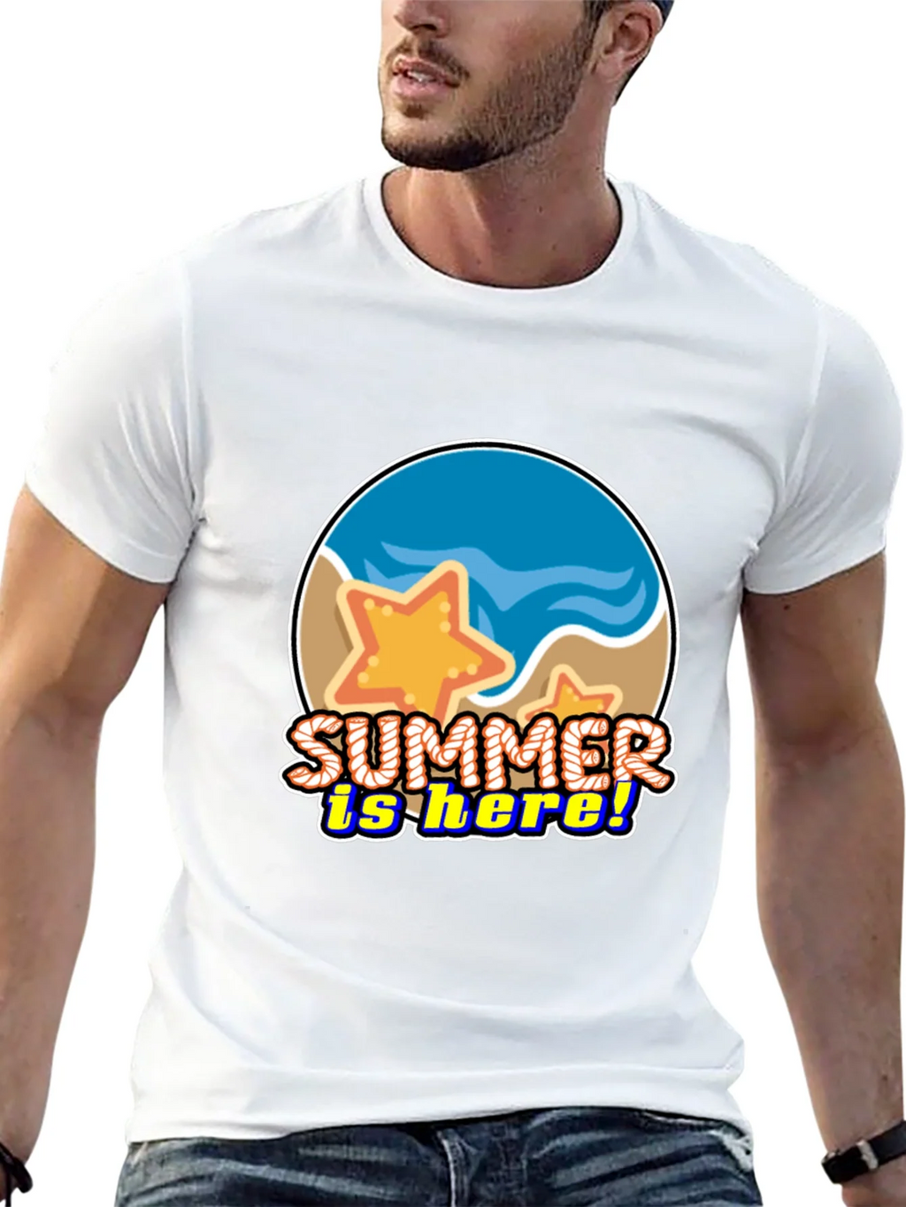 Summer is Here! Graphic T-Shirt - Beach Starfish Design product image 11