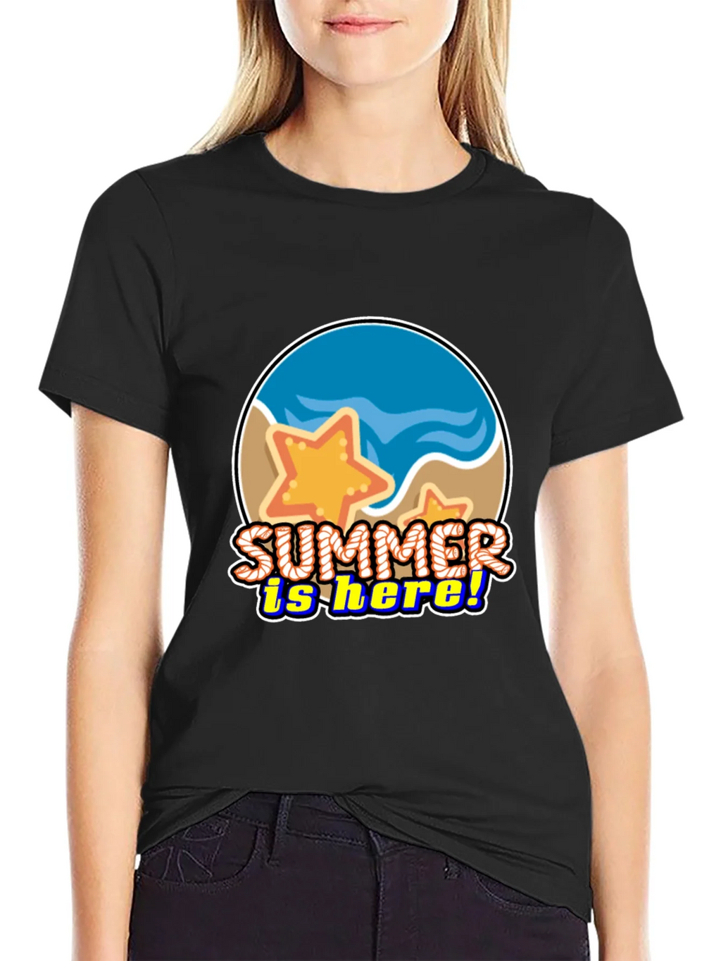 Summer is Here! Graphic T-Shirt - Beach Starfish Design product image 2